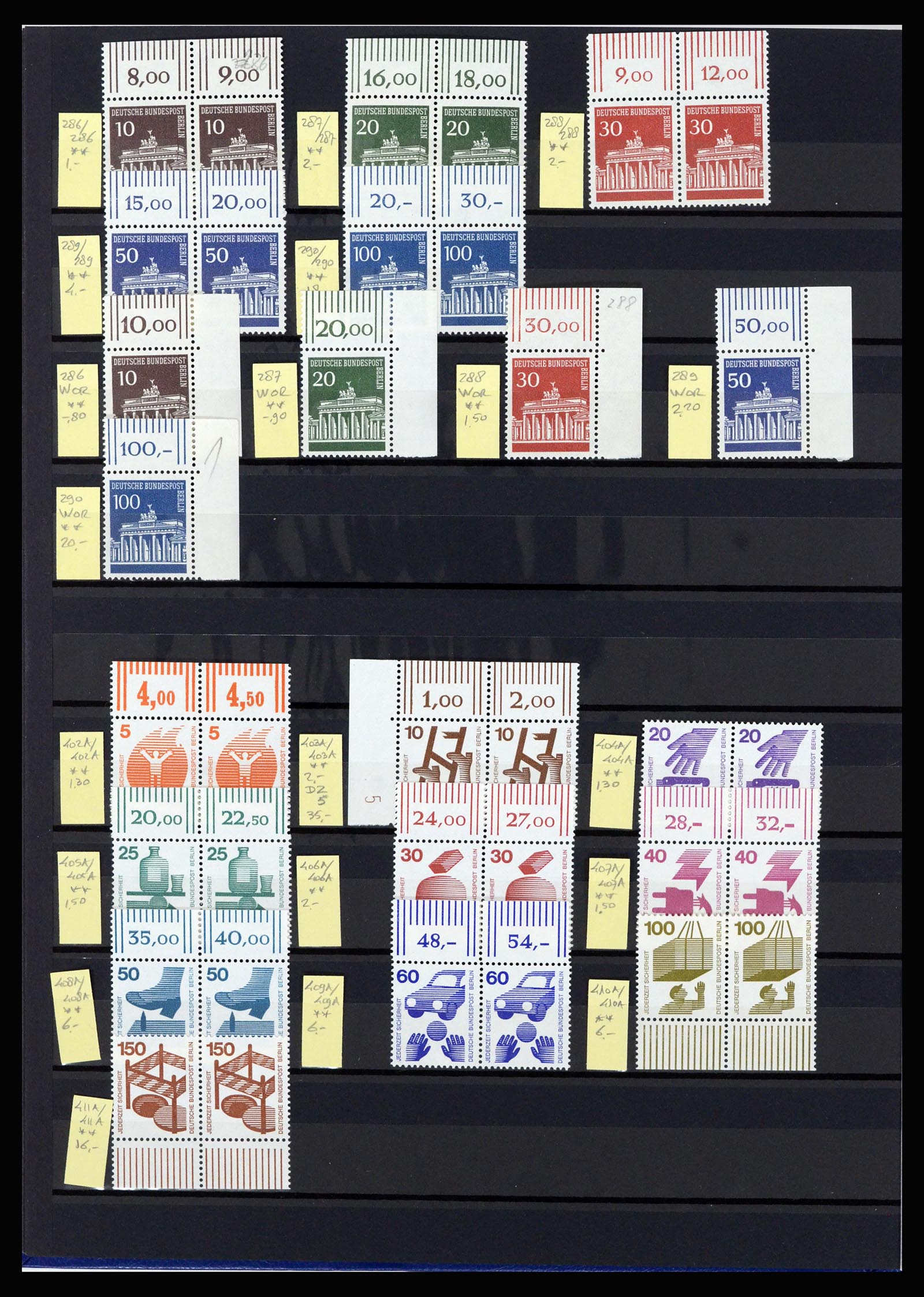 36813 025 - Stamp collection 36813 Berlin combinations 1949-1980.