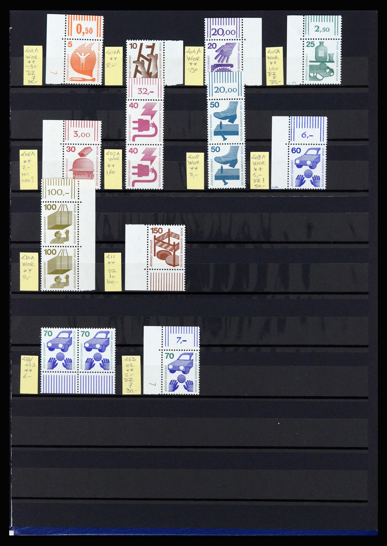 36813 026 - Stamp collection 36813 Berlin combinations 1949-1980.