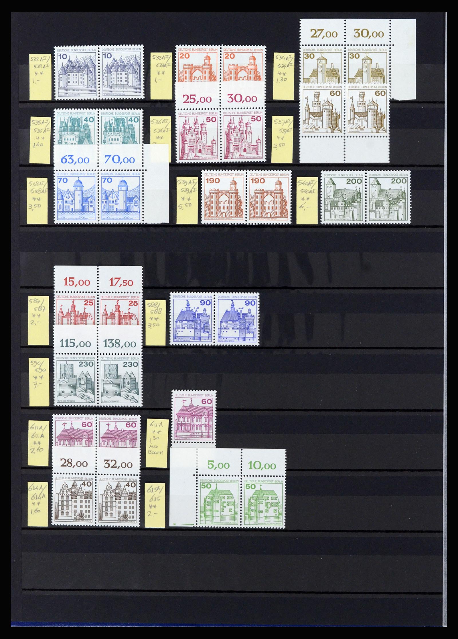 36813 027 - Stamp collection 36813 Berlin combinations 1949-1980.