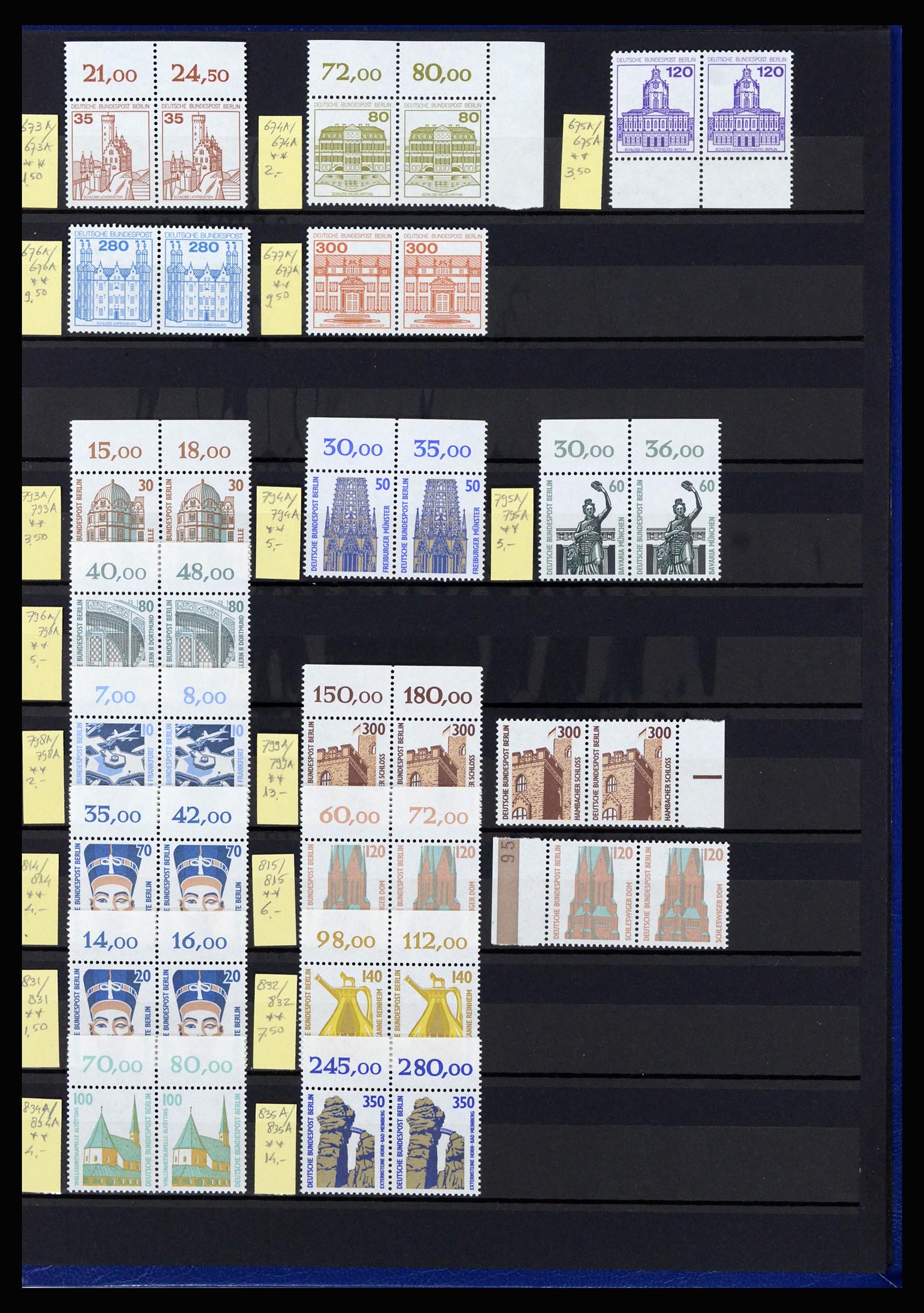 36813 028 - Stamp collection 36813 Berlin combinations 1949-1980.