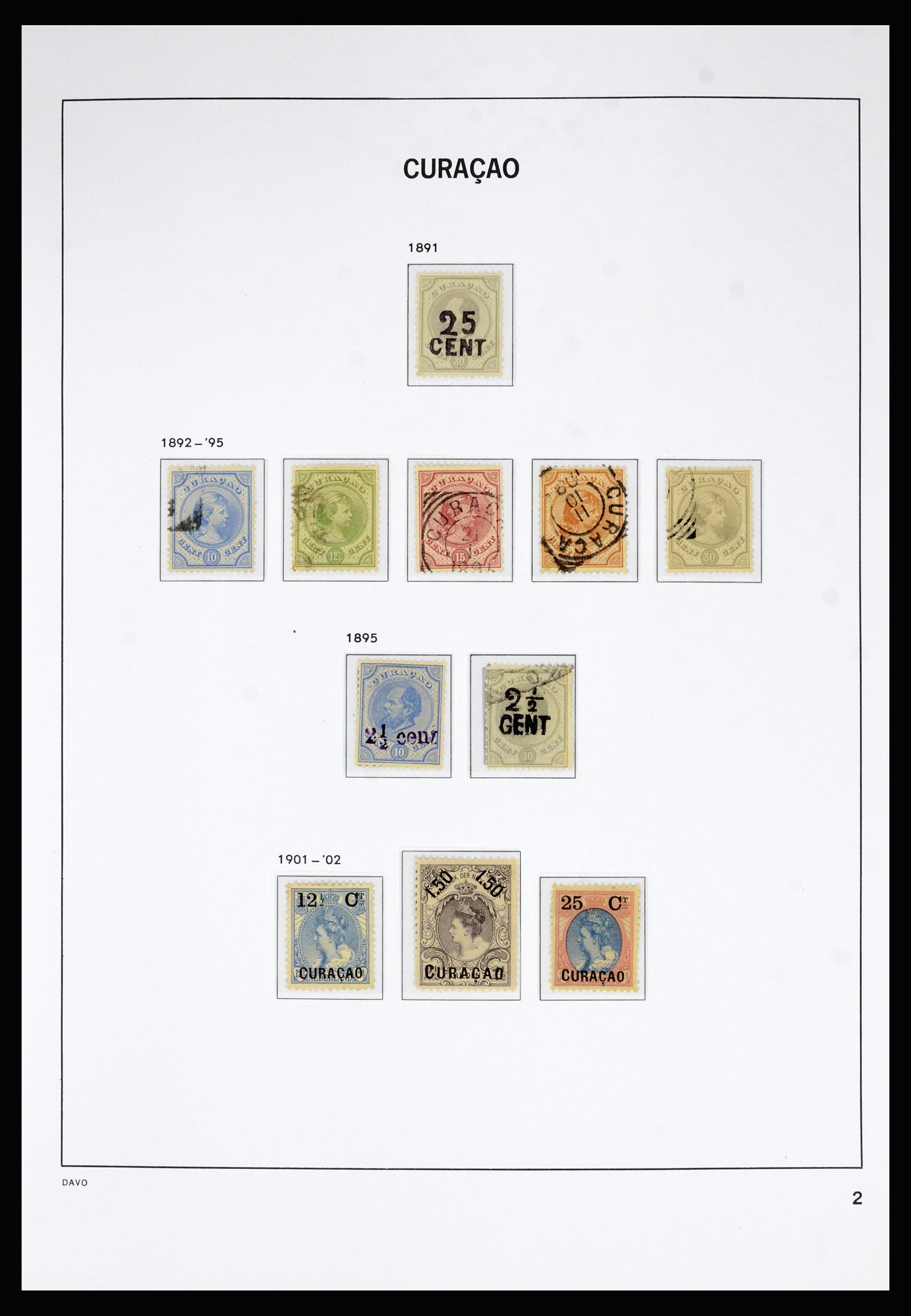 36815 002 - Postzegelverzameling 36815 Curaçao en Nederlandse Antillen 1873-2010.