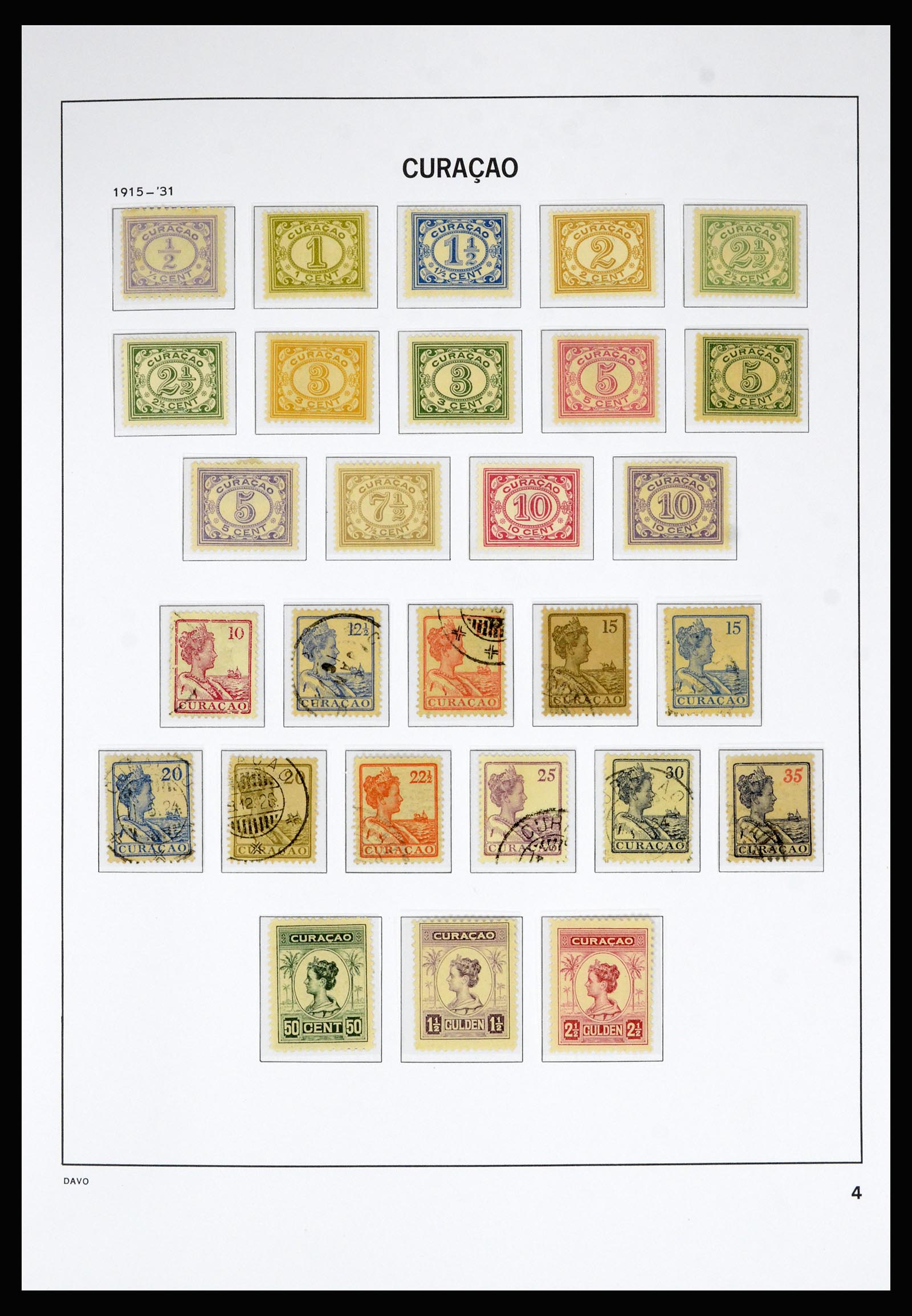 36815 004 - Stamp collection 36815 Curaçao and Netherlands Antilles 1873-2010.
