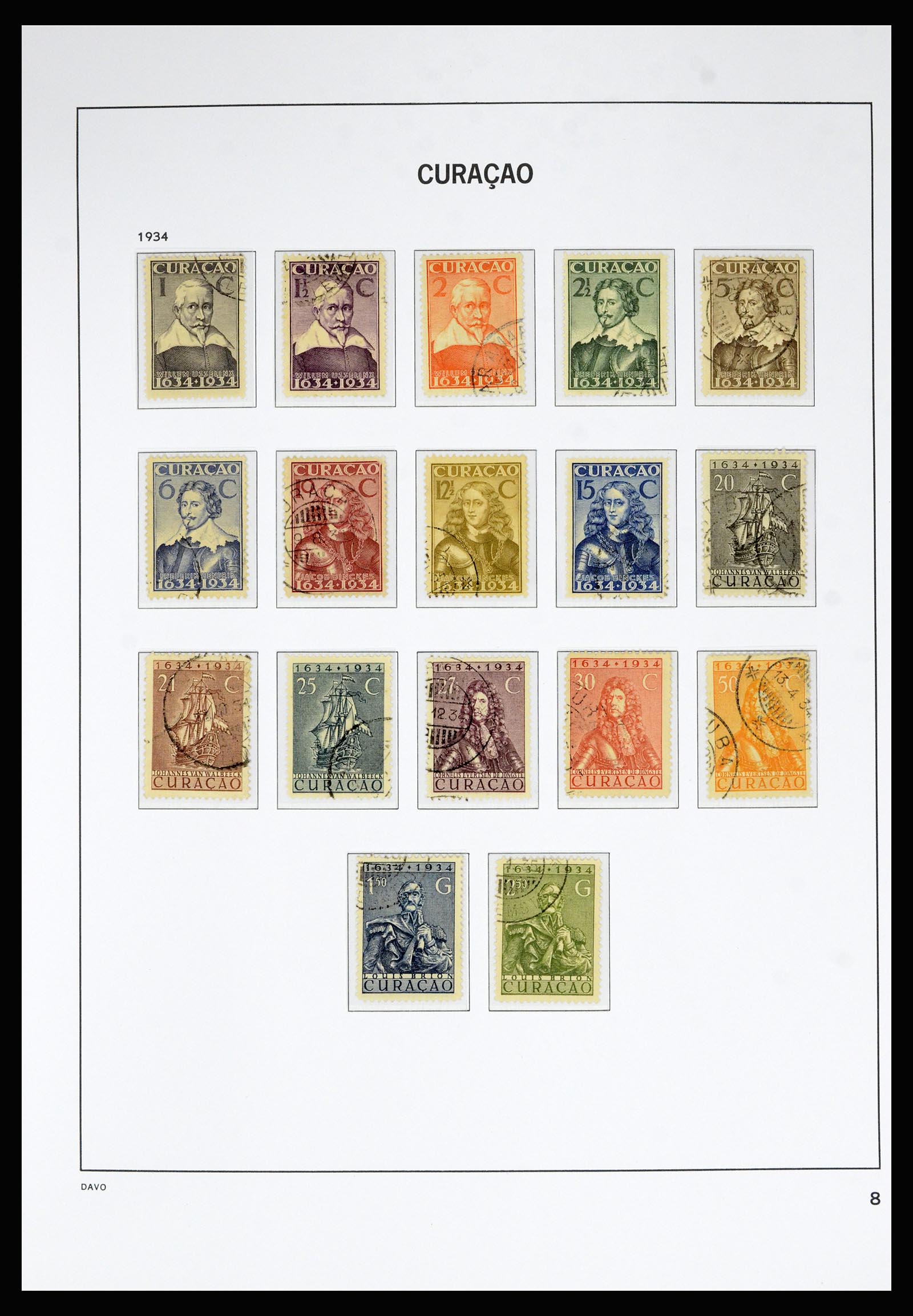 36815 008 - Stamp collection 36815 Curaçao and Netherlands Antilles 1873-2010.