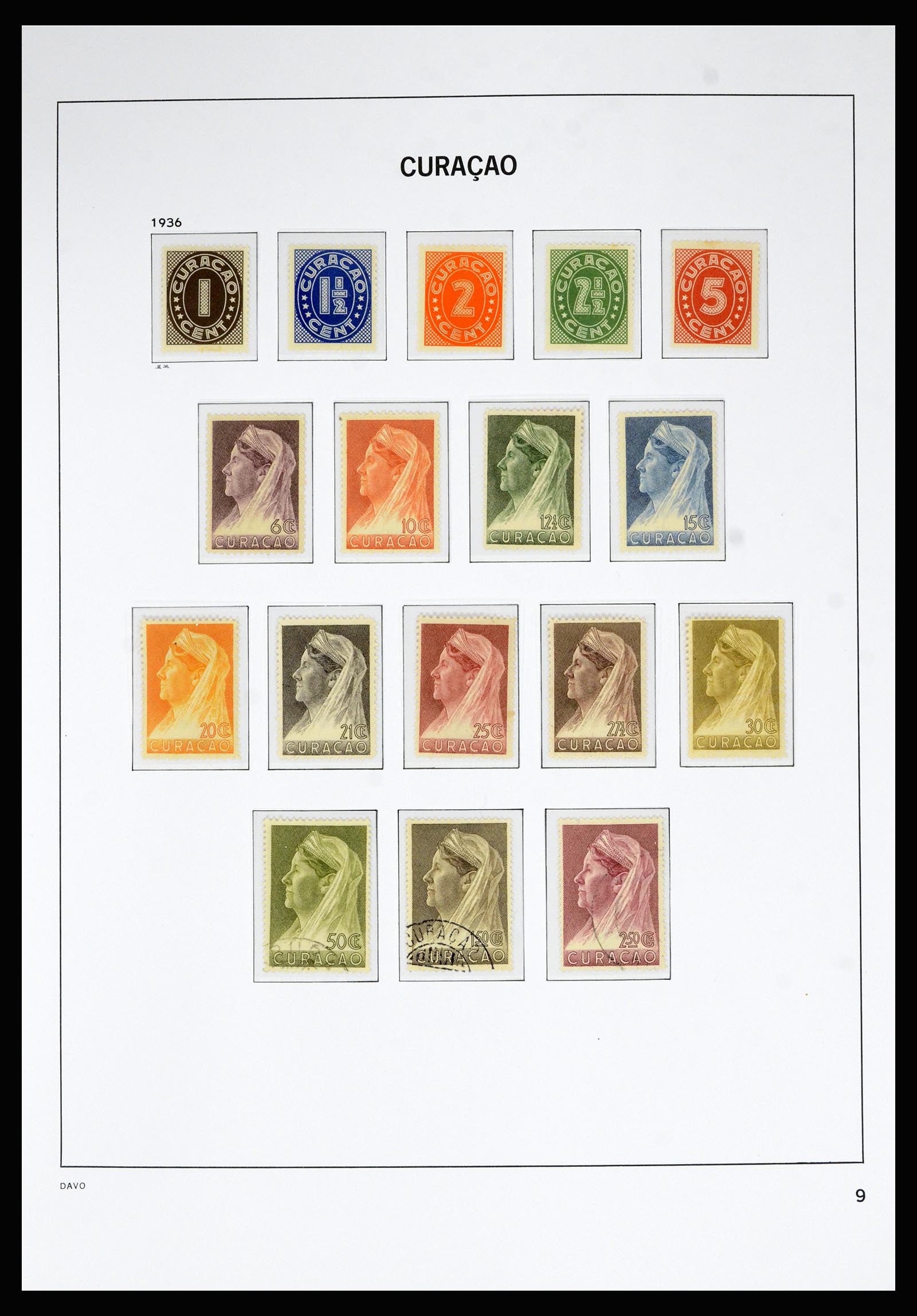 36815 009 - Postzegelverzameling 36815 Curaçao en Nederlandse Antillen 1873-2010.