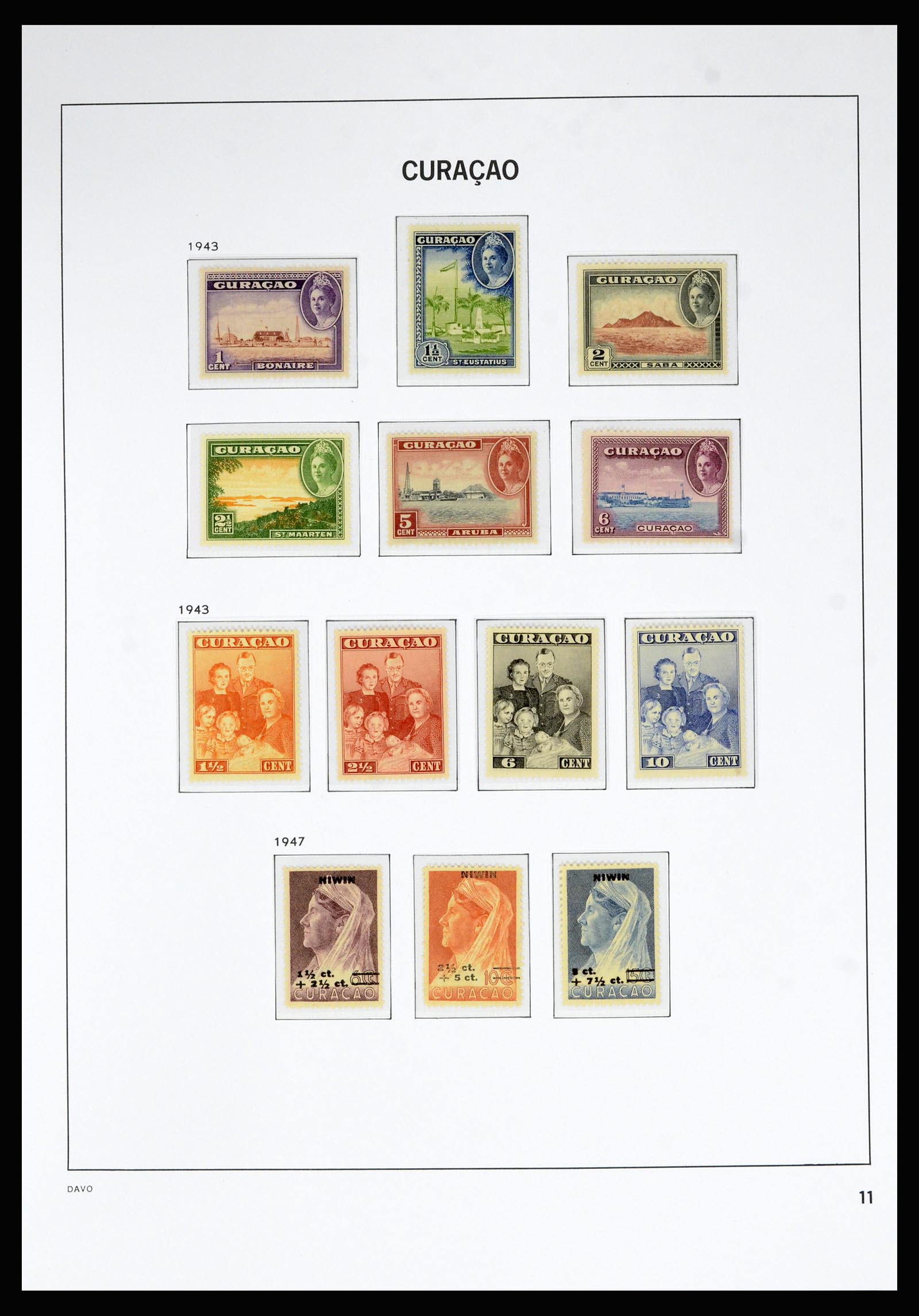 36815 011 - Postzegelverzameling 36815 Curaçao en Nederlandse Antillen 1873-2010.