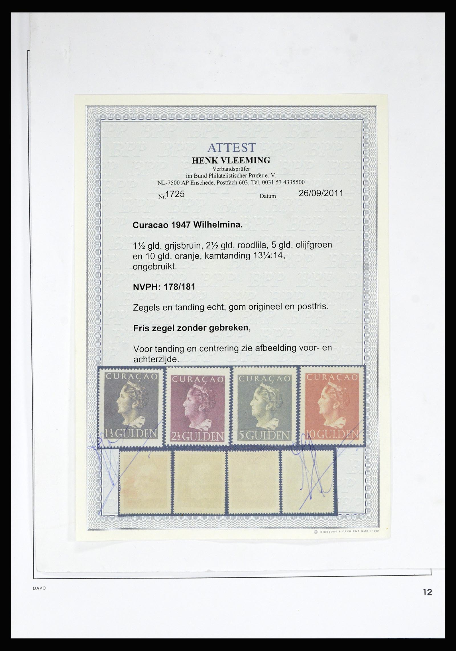 36815 012 - Postzegelverzameling 36815 Curaçao en Nederlandse Antillen 1873-2010.