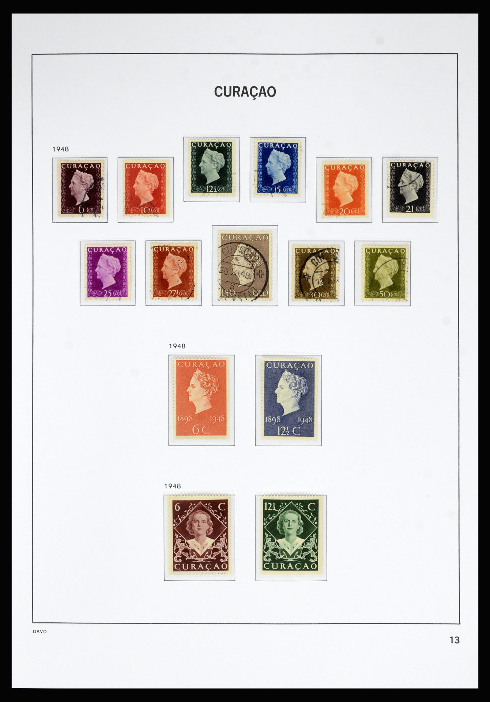 36815 014 - Stamp collection 36815 Curaçao and Netherlands Antilles 1873-2010.