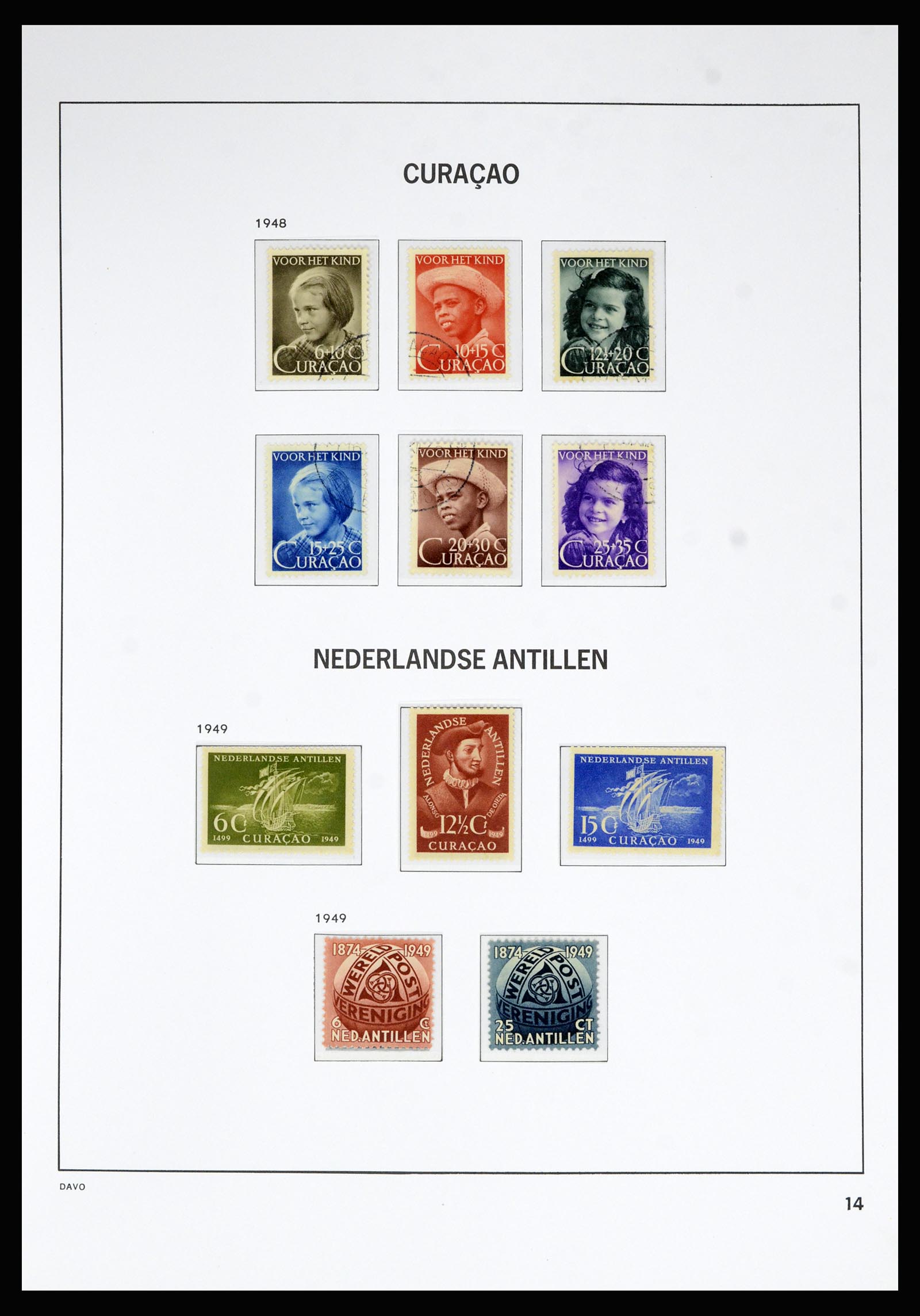36815 015 - Stamp collection 36815 Curaçao and Netherlands Antilles 1873-2010.