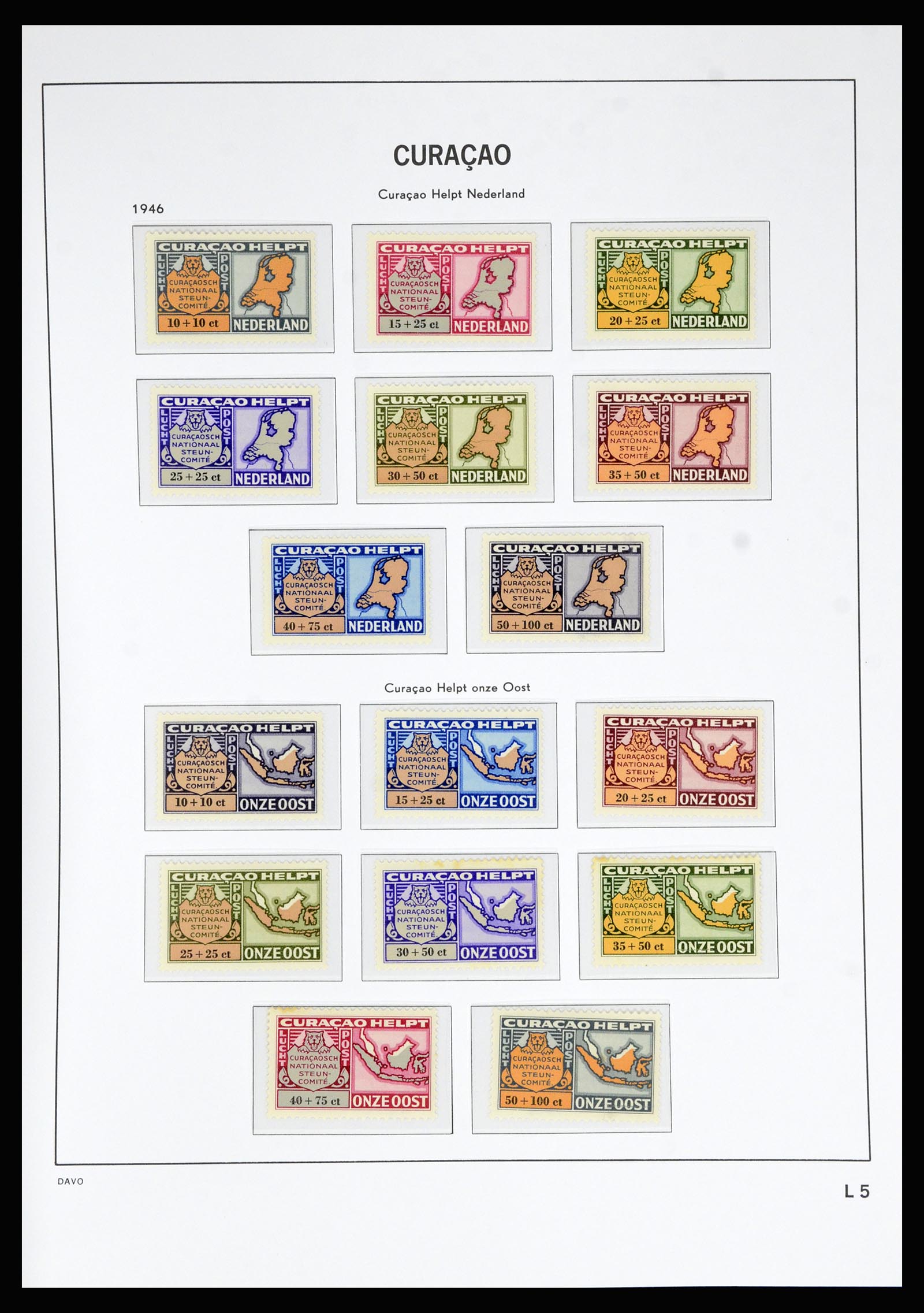 36815 020 - Postzegelverzameling 36815 Curaçao en Nederlandse Antillen 1873-2010.