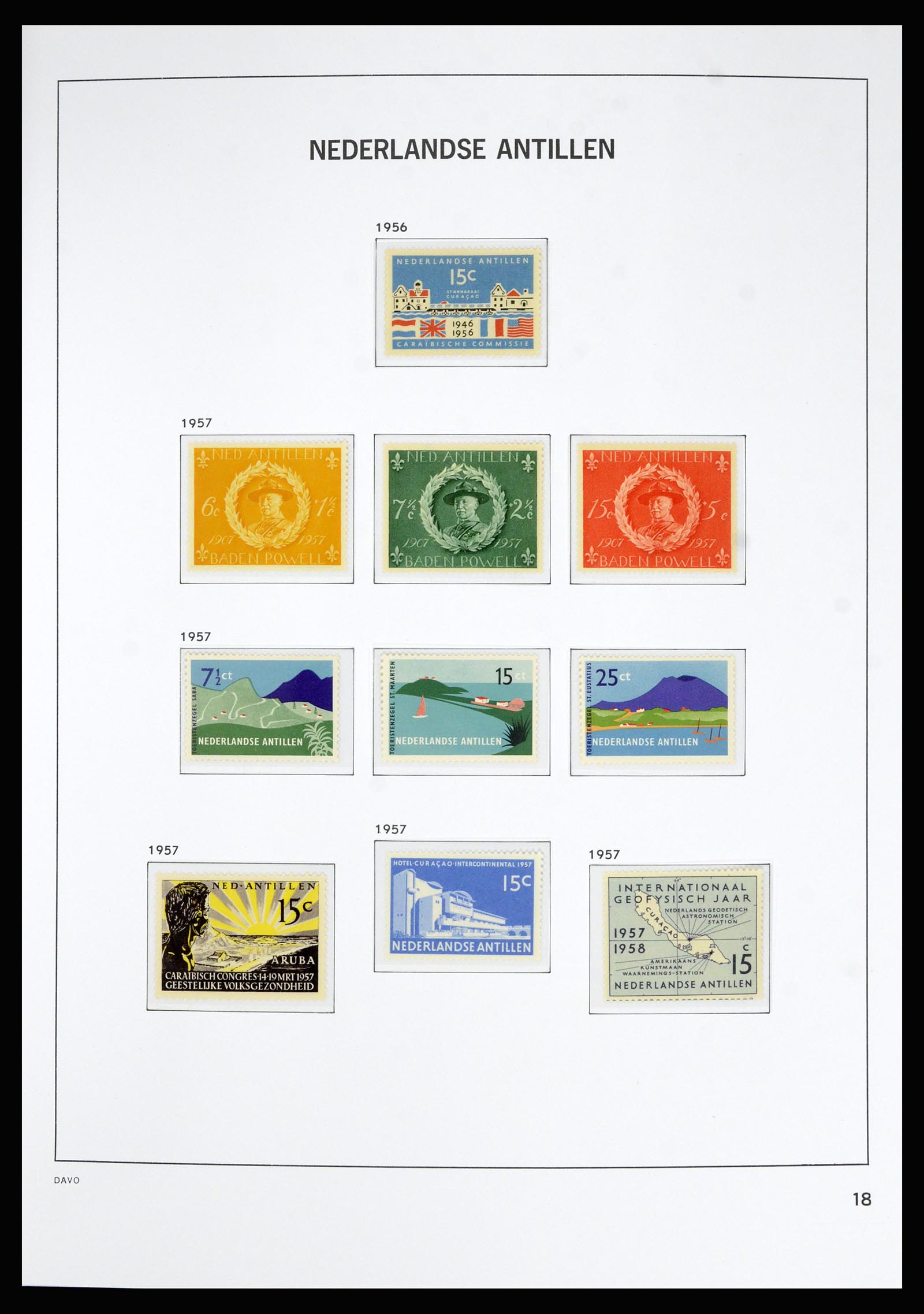 36815 028 - Postzegelverzameling 36815 Curaçao en Nederlandse Antillen 1873-2010.