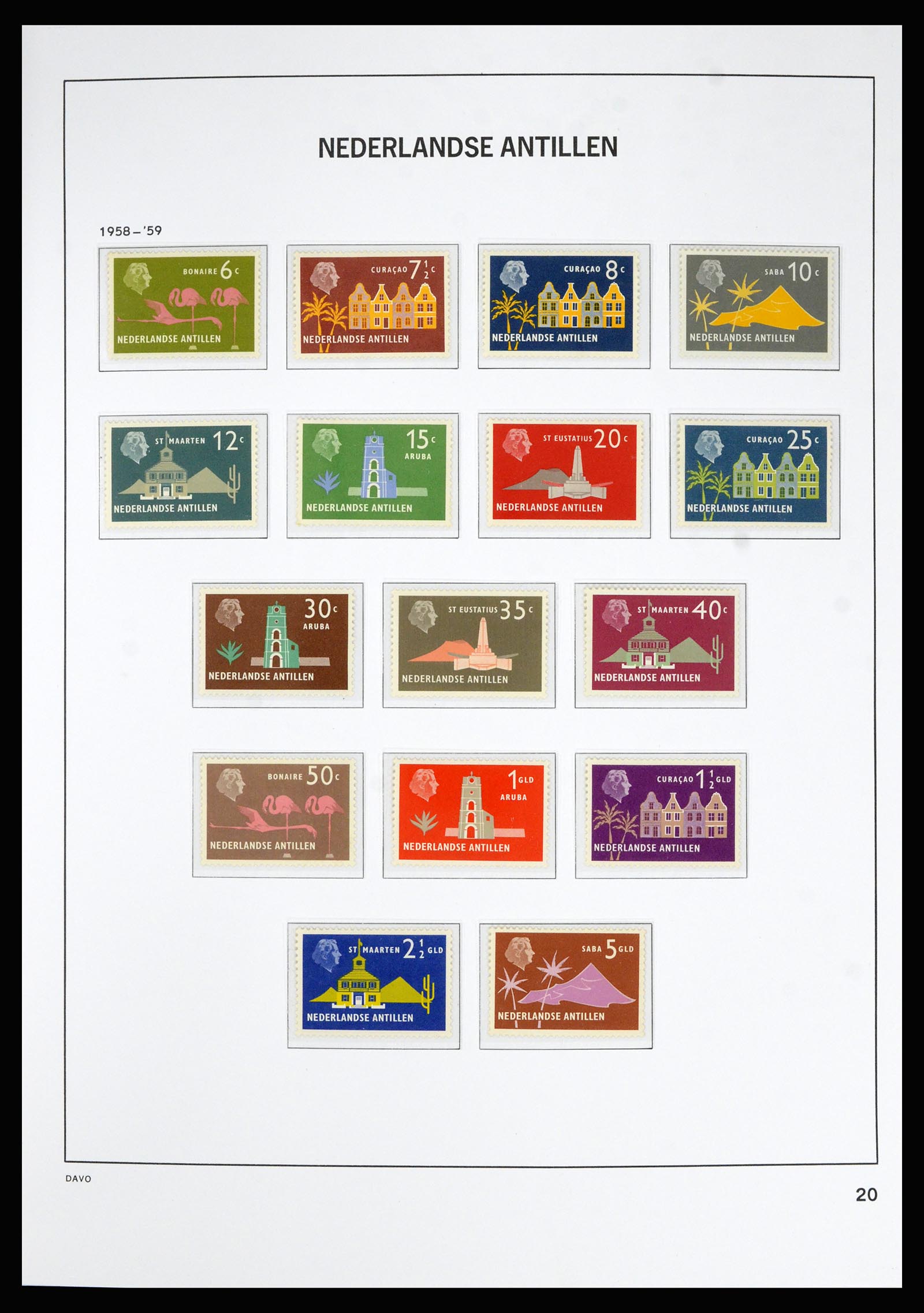 36815 030 - Postzegelverzameling 36815 Curaçao en Nederlandse Antillen 1873-2010.