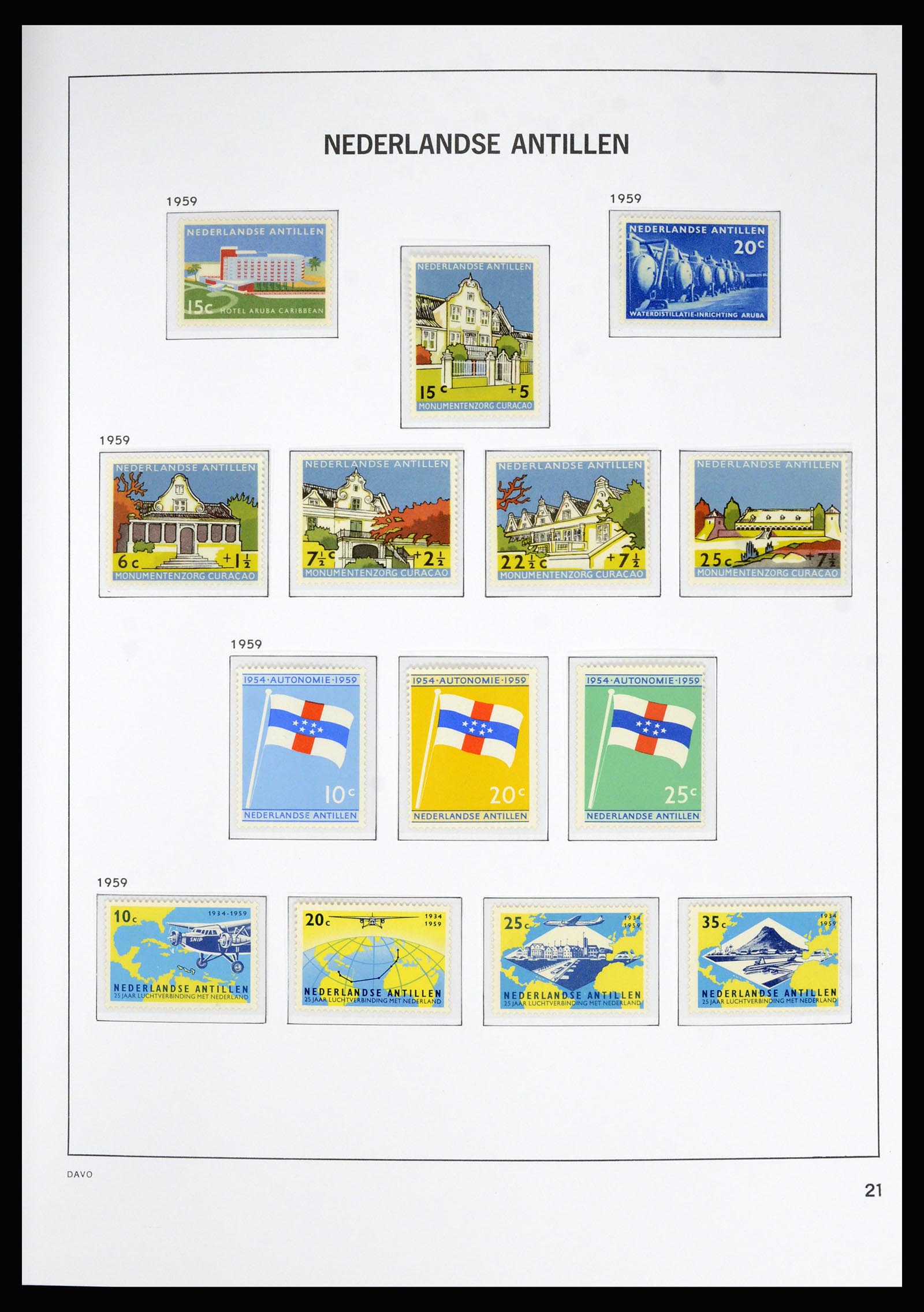 36815 031 - Postzegelverzameling 36815 Curaçao en Nederlandse Antillen 1873-2010.