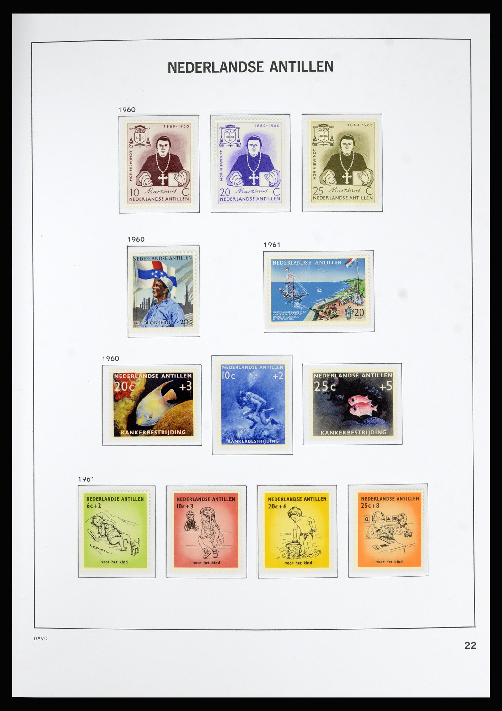 36815 032 - Postzegelverzameling 36815 Curaçao en Nederlandse Antillen 1873-2010.