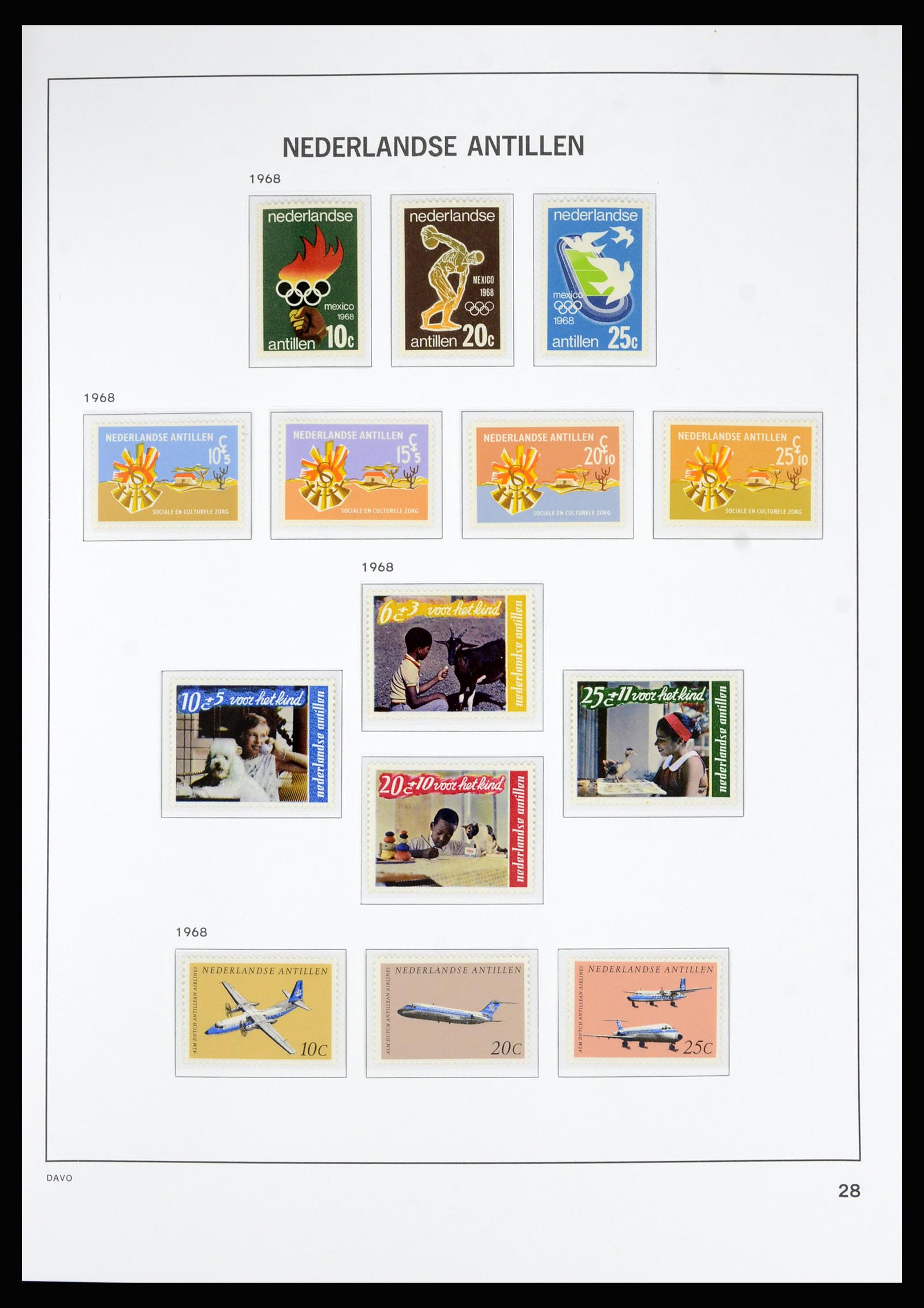36815 039 - Postzegelverzameling 36815 Curaçao en Nederlandse Antillen 1873-2010.