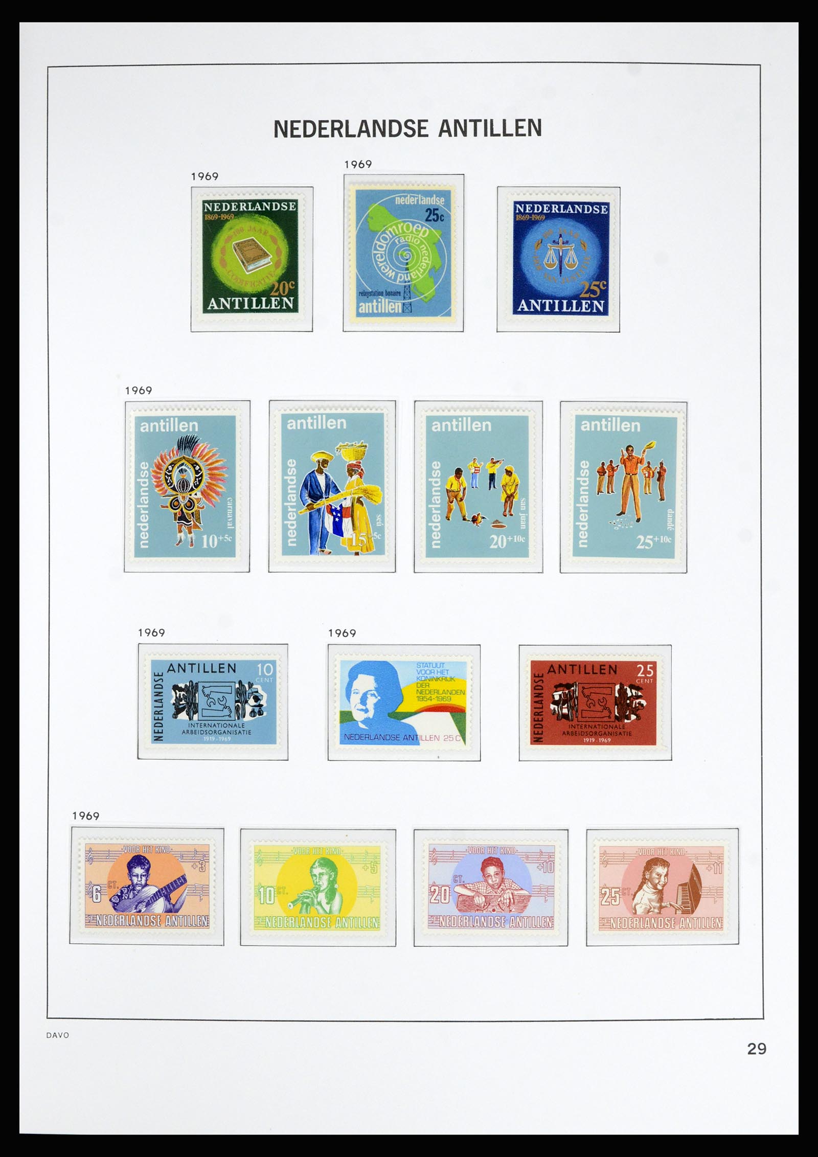 36815 040 - Postzegelverzameling 36815 Curaçao en Nederlandse Antillen 1873-2010.