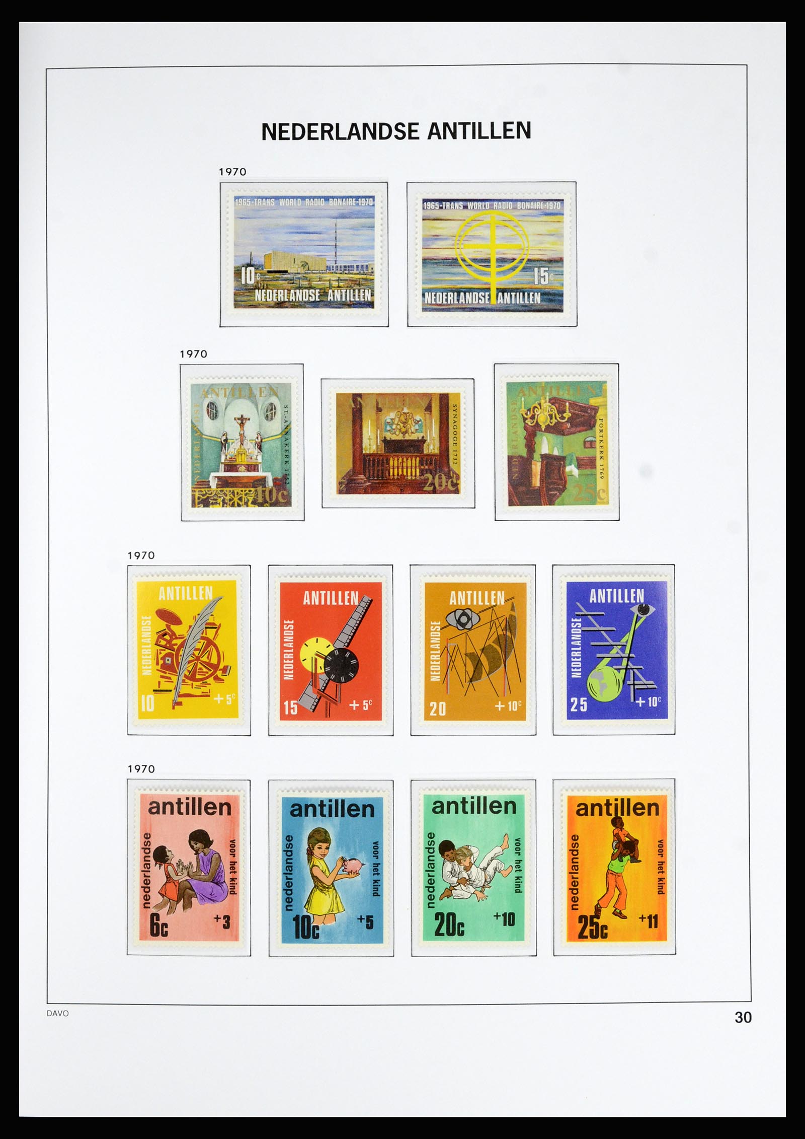 36815 041 - Postzegelverzameling 36815 Curaçao en Nederlandse Antillen 1873-2010.