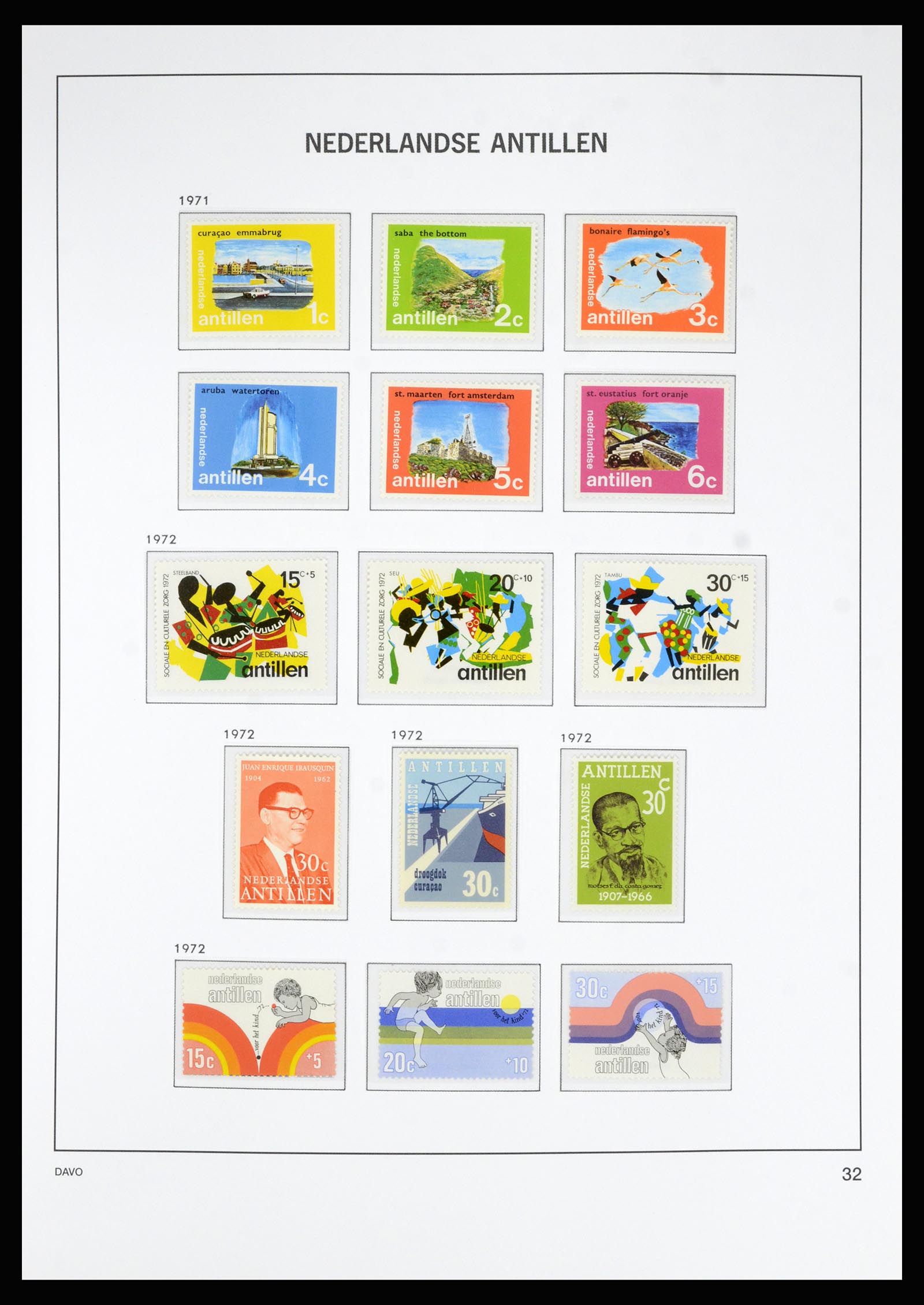 36815 043 - Postzegelverzameling 36815 Curaçao en Nederlandse Antillen 1873-2010.