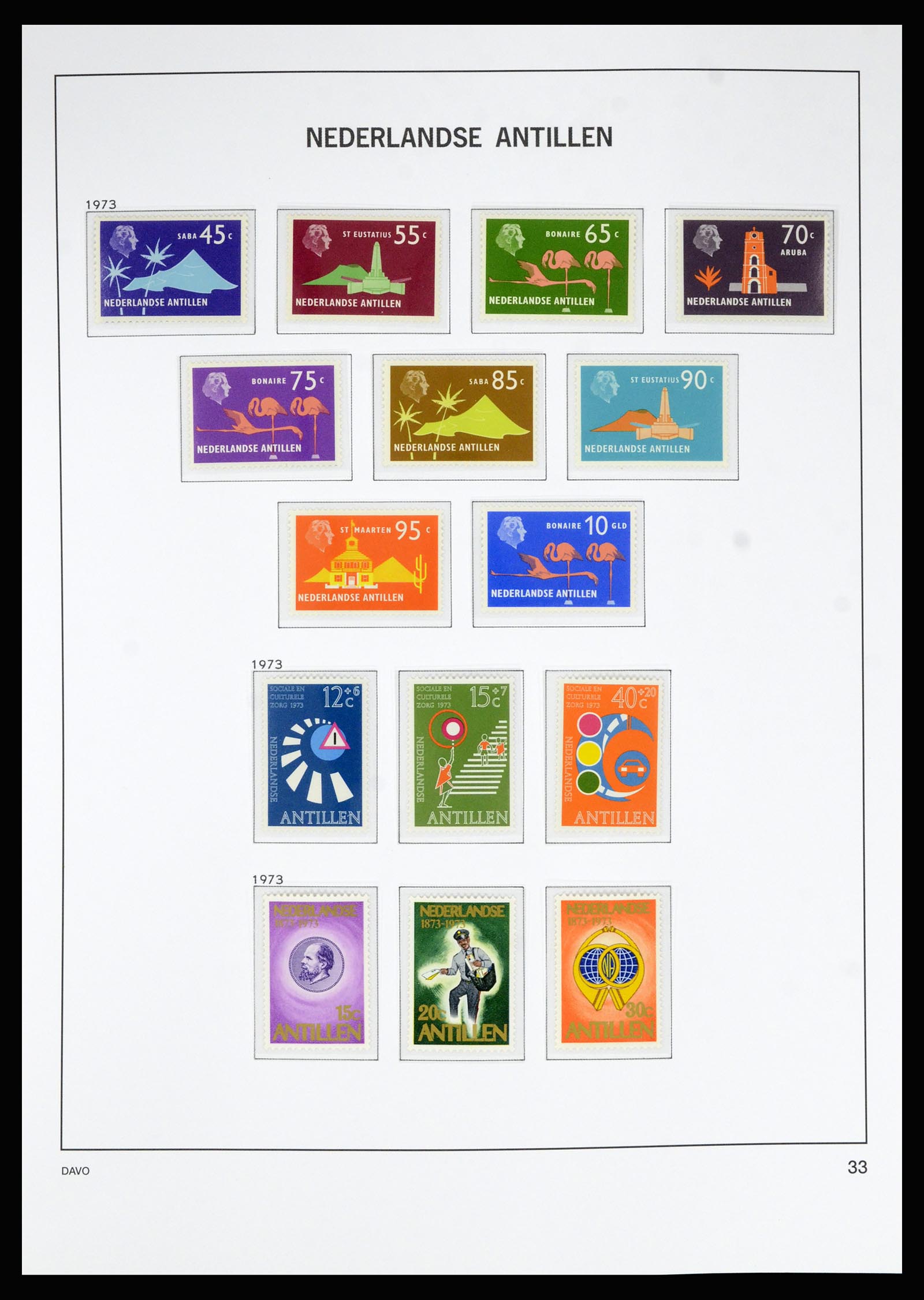 36815 044 - Postzegelverzameling 36815 Curaçao en Nederlandse Antillen 1873-2010.