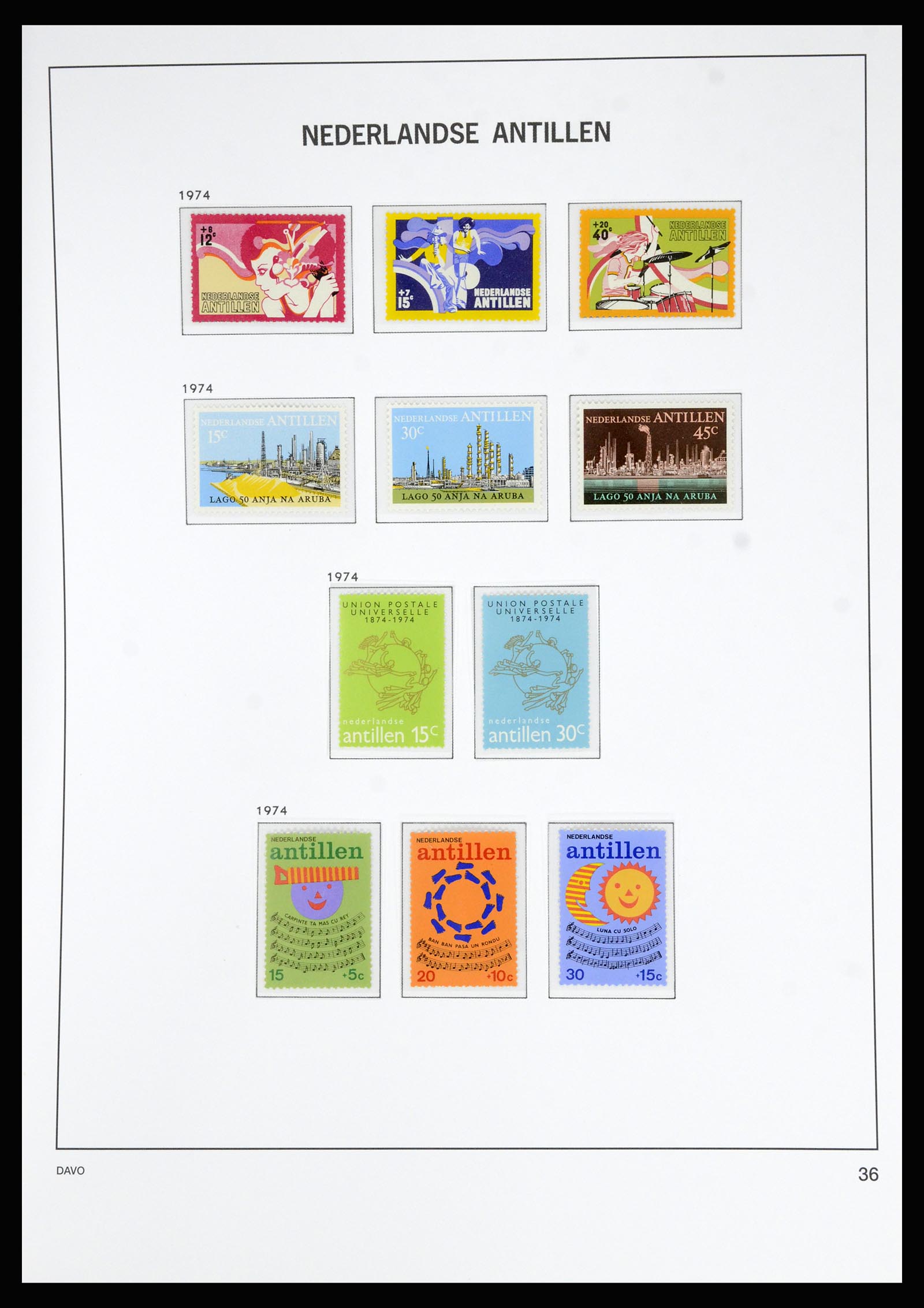 36815 047 - Postzegelverzameling 36815 Curaçao en Nederlandse Antillen 1873-2010.