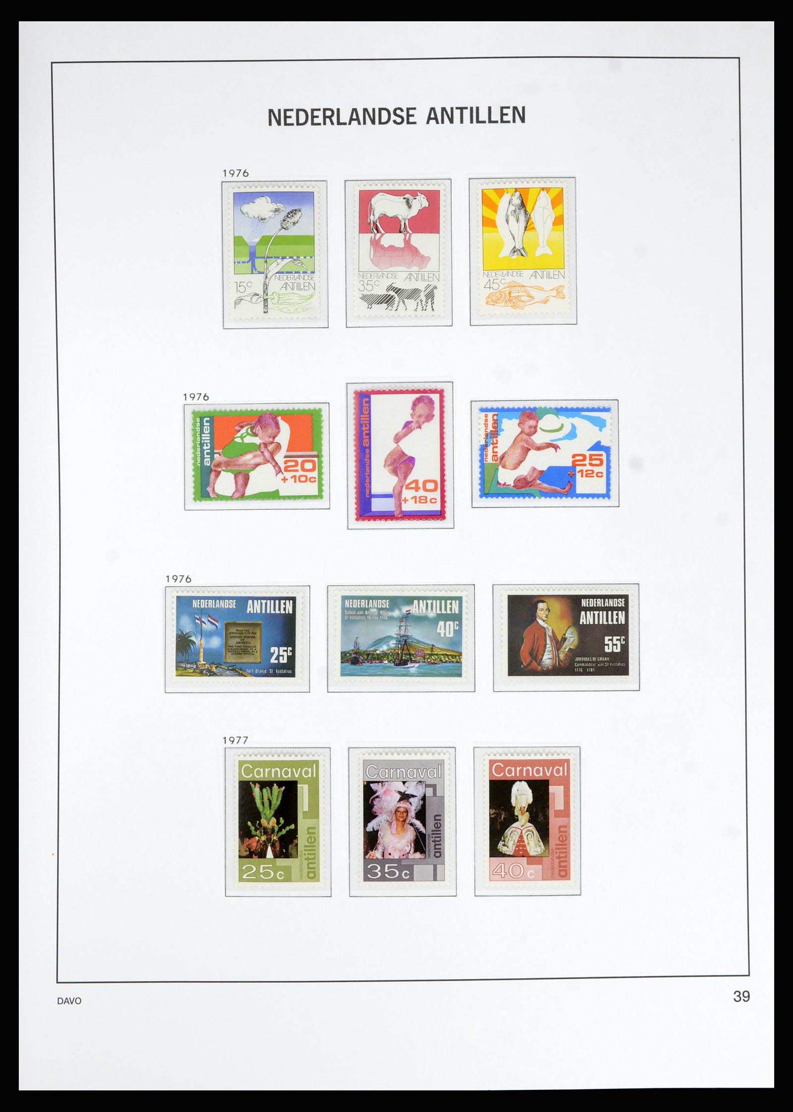 36815 050 - Postzegelverzameling 36815 Curaçao en Nederlandse Antillen 1873-2010.