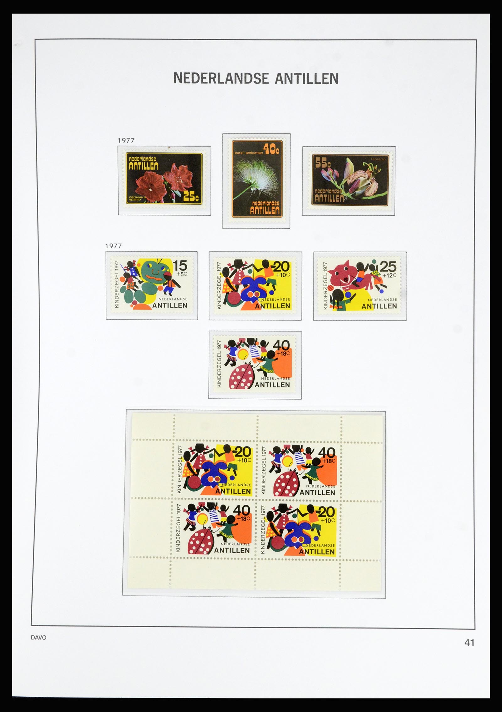 36815 052 - Postzegelverzameling 36815 Curaçao en Nederlandse Antillen 1873-2010.