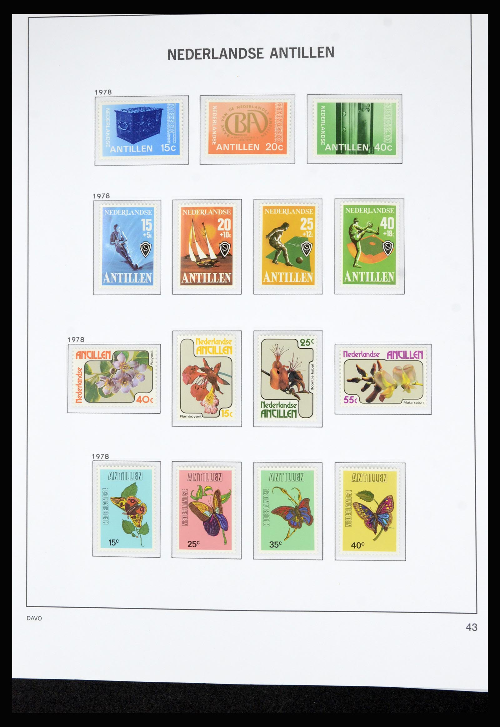 36815 056 - Postzegelverzameling 36815 Curaçao en Nederlandse Antillen 1873-2010.