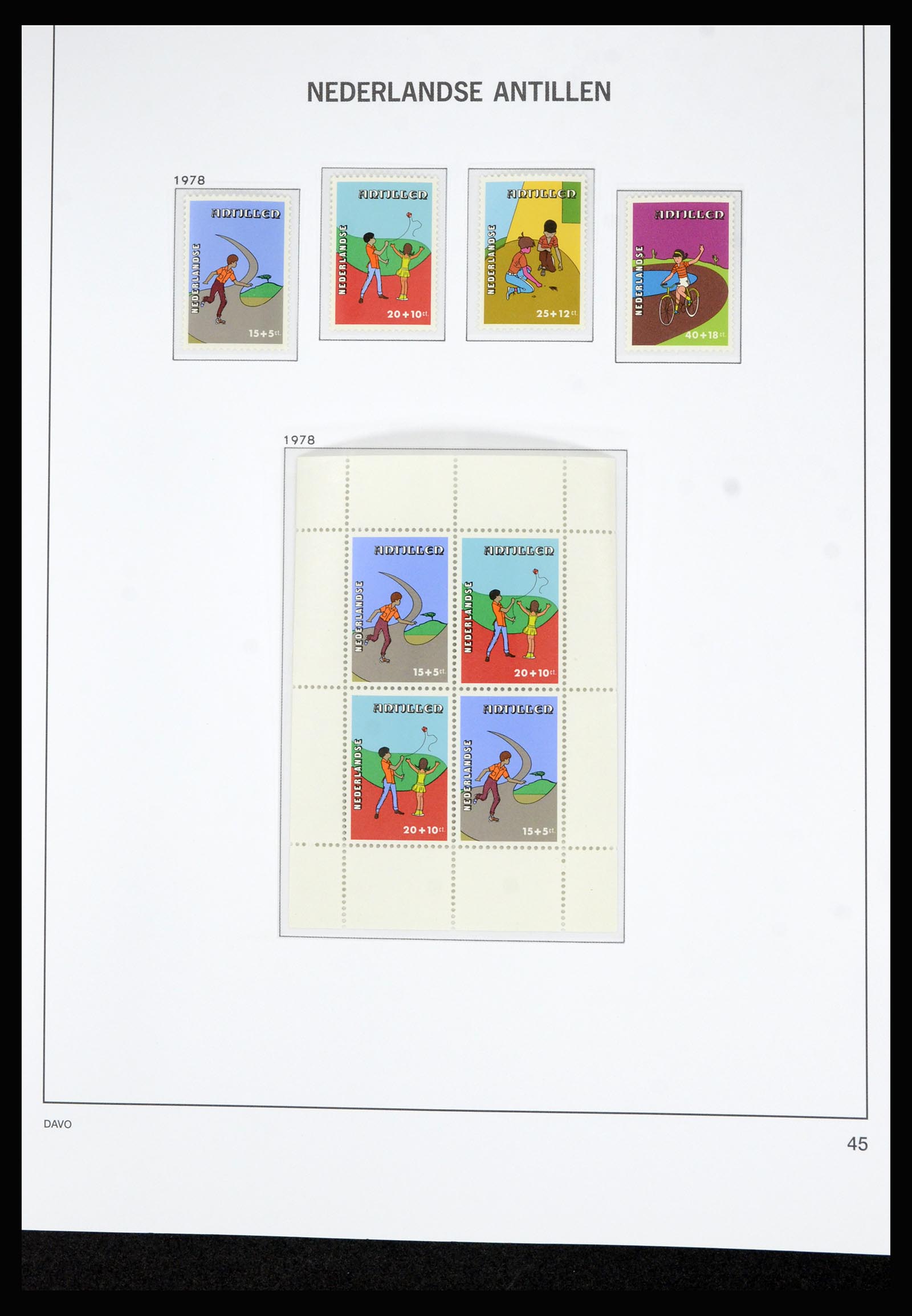 36815 058 - Postzegelverzameling 36815 Curaçao en Nederlandse Antillen 1873-2010.