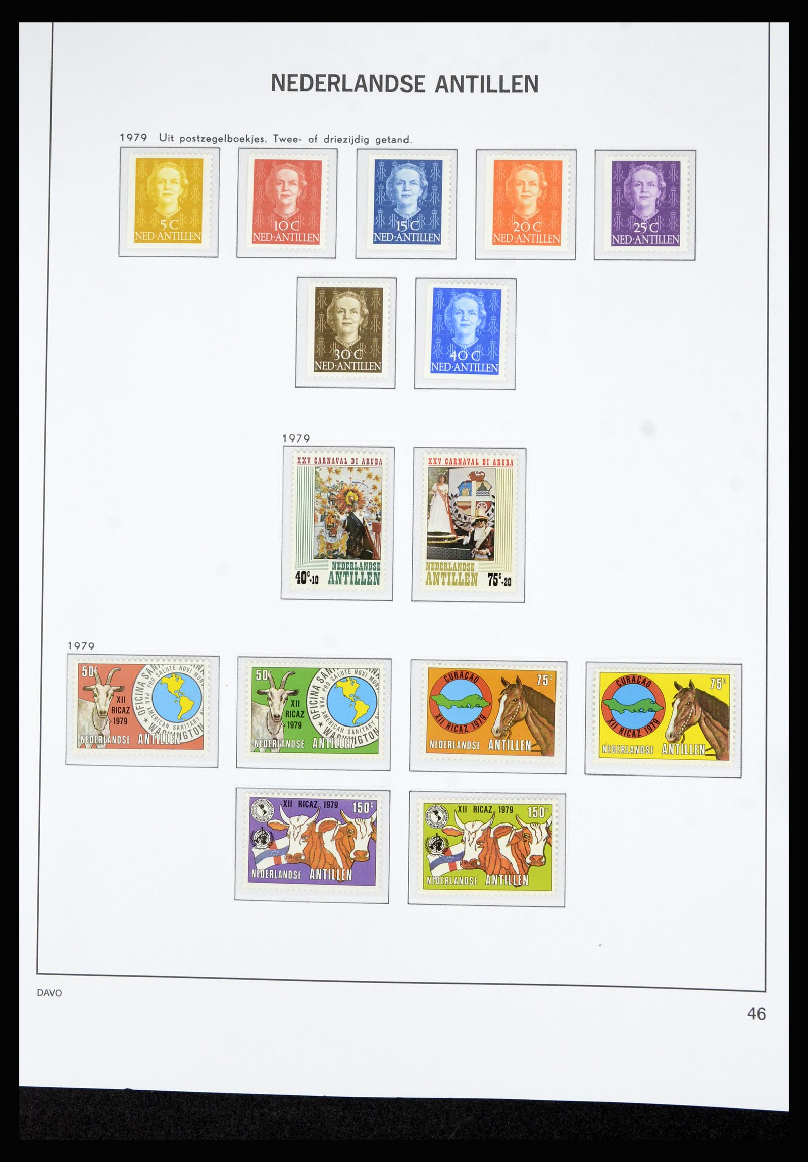 36815 060 - Postzegelverzameling 36815 Curaçao en Nederlandse Antillen 1873-2010.
