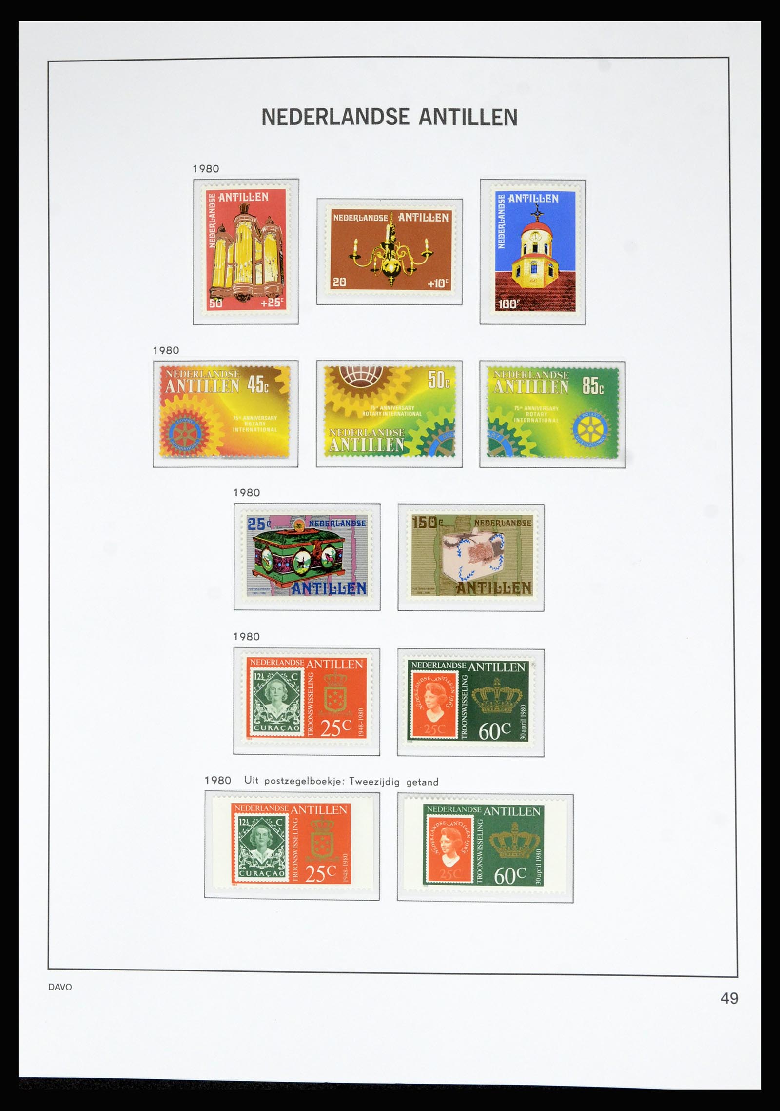 36815 072 - Stamp collection 36815 Curaçao and Netherlands Antilles 1873-2010.
