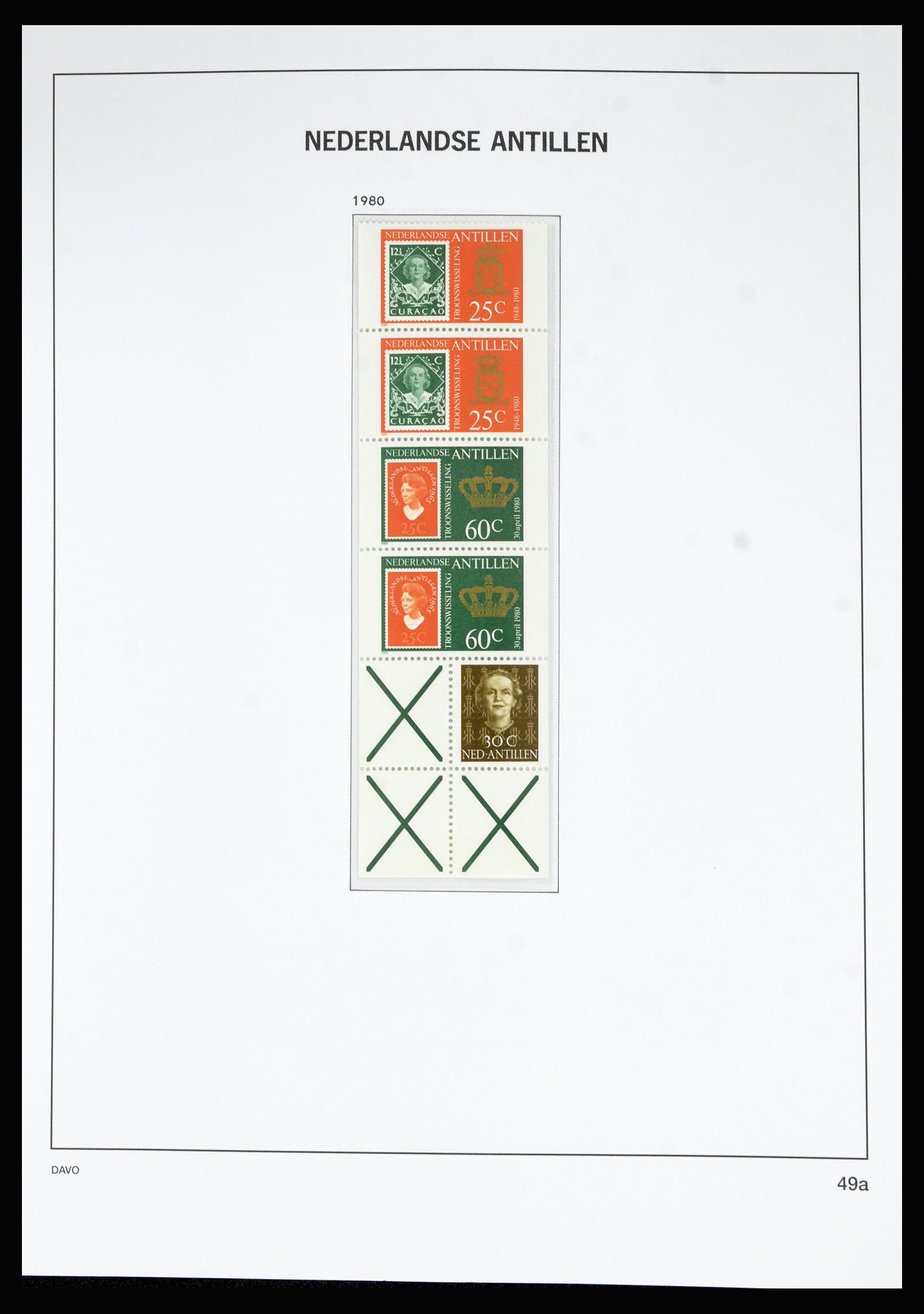 36815 074 - Postzegelverzameling 36815 Curaçao en Nederlandse Antillen 1873-2010.