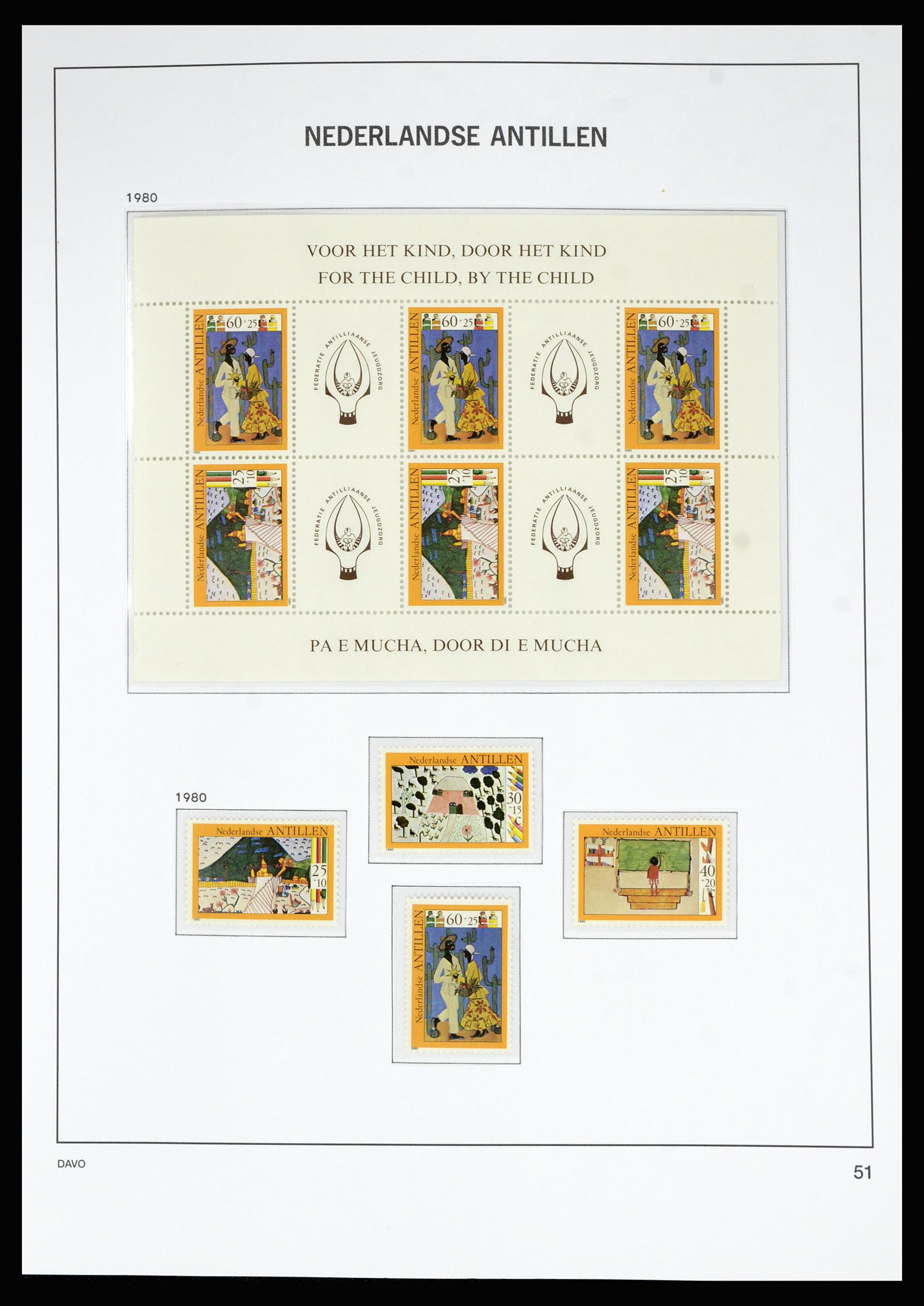 36815 076 - Postzegelverzameling 36815 Curaçao en Nederlandse Antillen 1873-2010.
