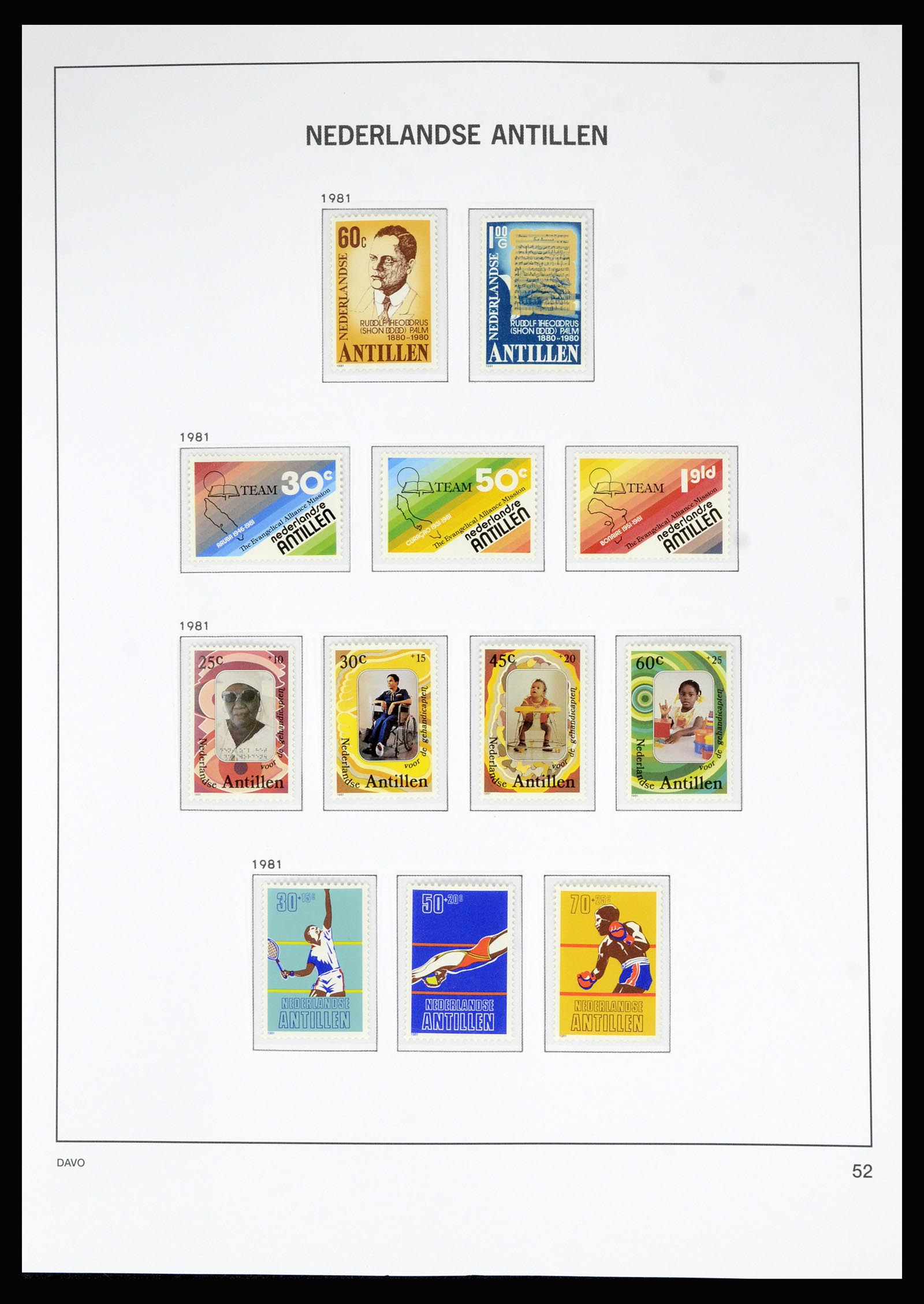 36815 077 - Postzegelverzameling 36815 Curaçao en Nederlandse Antillen 1873-2010.