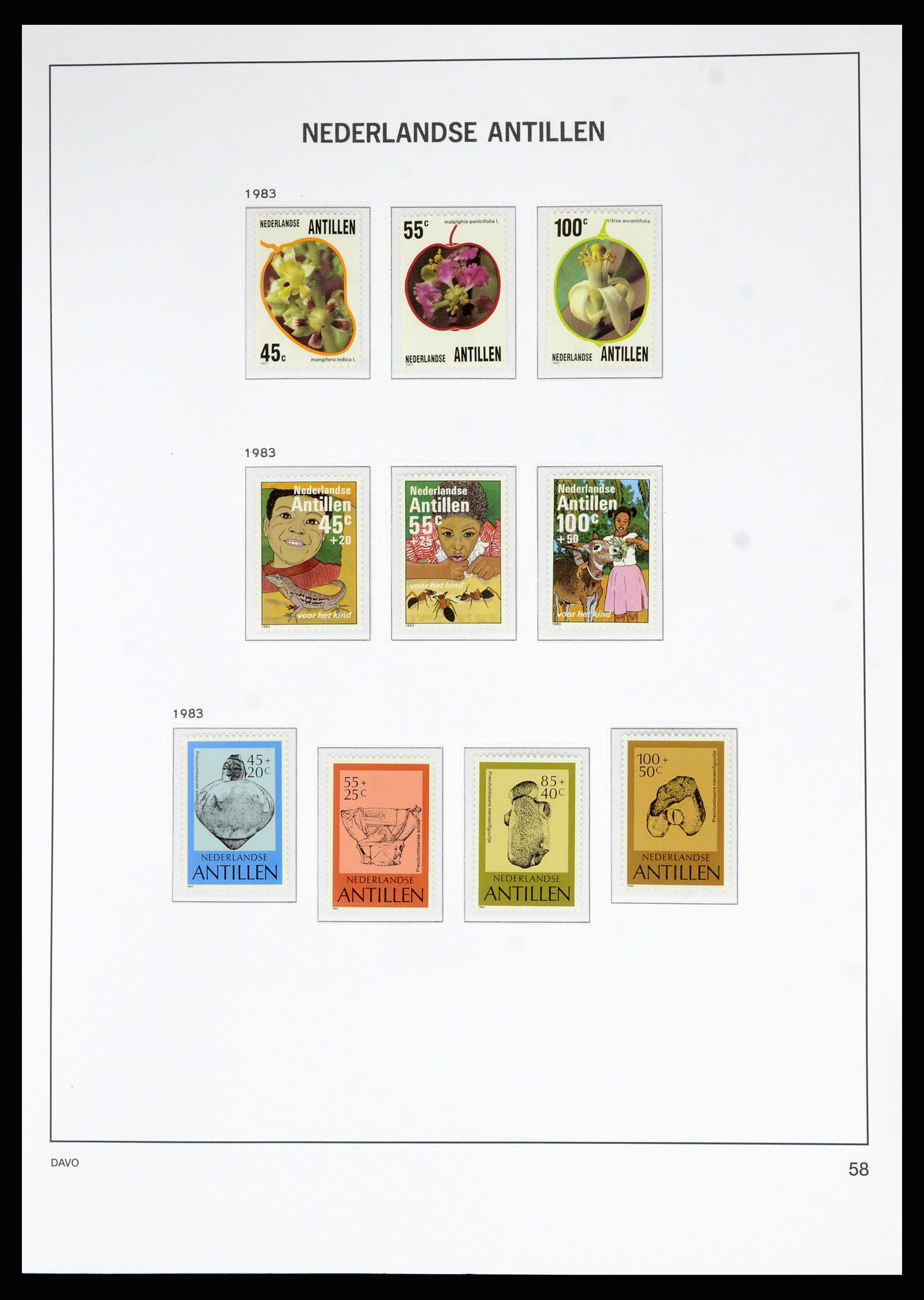 36815 083 - Postzegelverzameling 36815 Curaçao en Nederlandse Antillen 1873-2010.