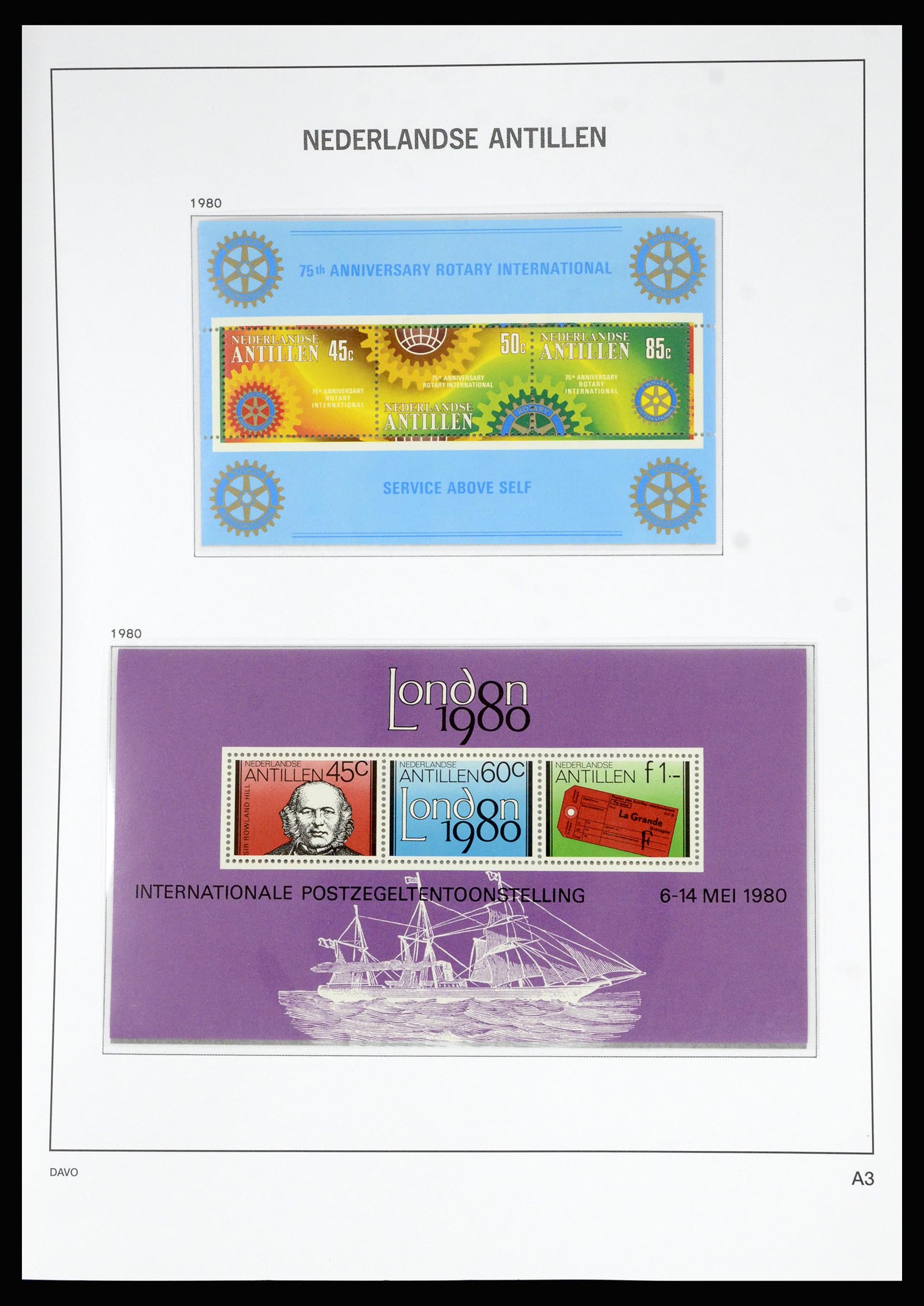 36815 087 - Stamp collection 36815 Curaçao and Netherlands Antilles 1873-2010.