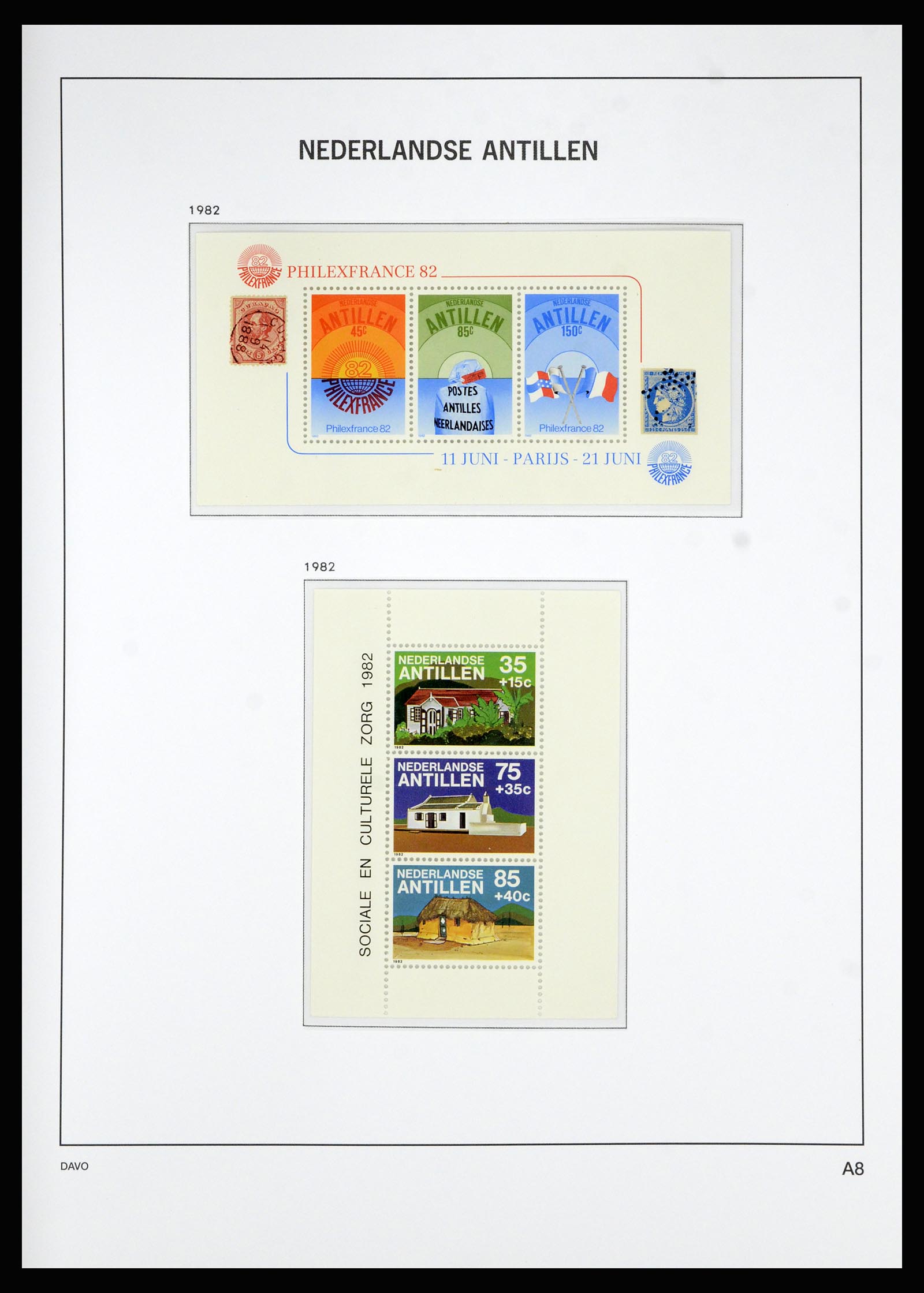 36815 092 - Postzegelverzameling 36815 Curaçao en Nederlandse Antillen 1873-2010.