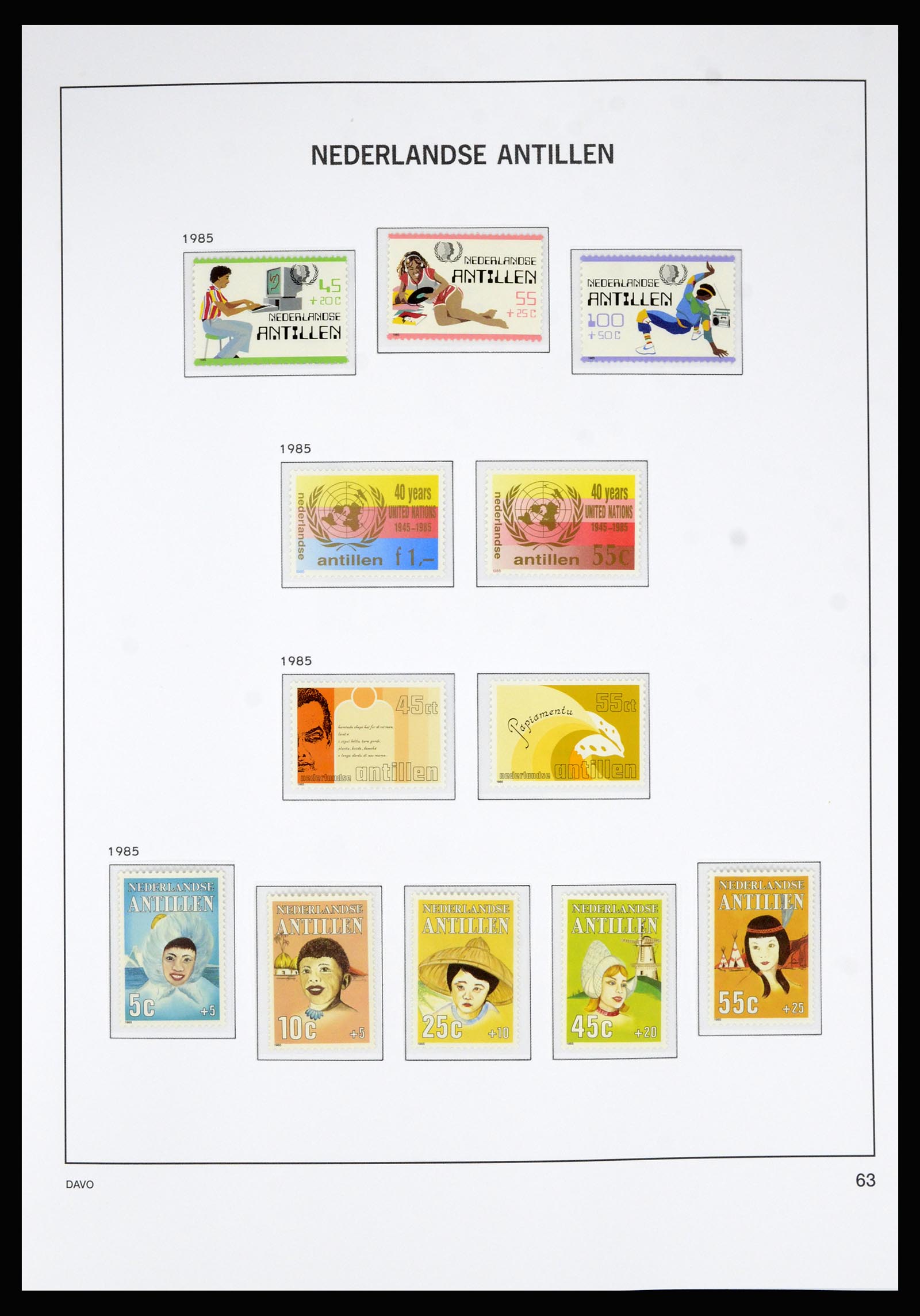 36815 098 - Postzegelverzameling 36815 Curaçao en Nederlandse Antillen 1873-2010.