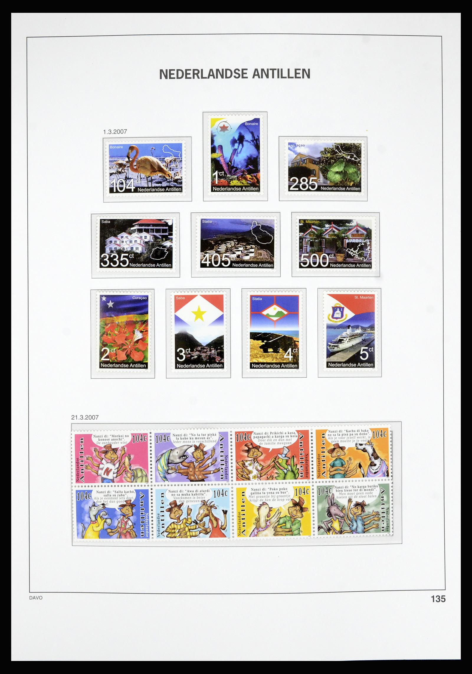 36815 203 - Stamp collection 36815 Curaçao and Netherlands Antilles 1873-2010.