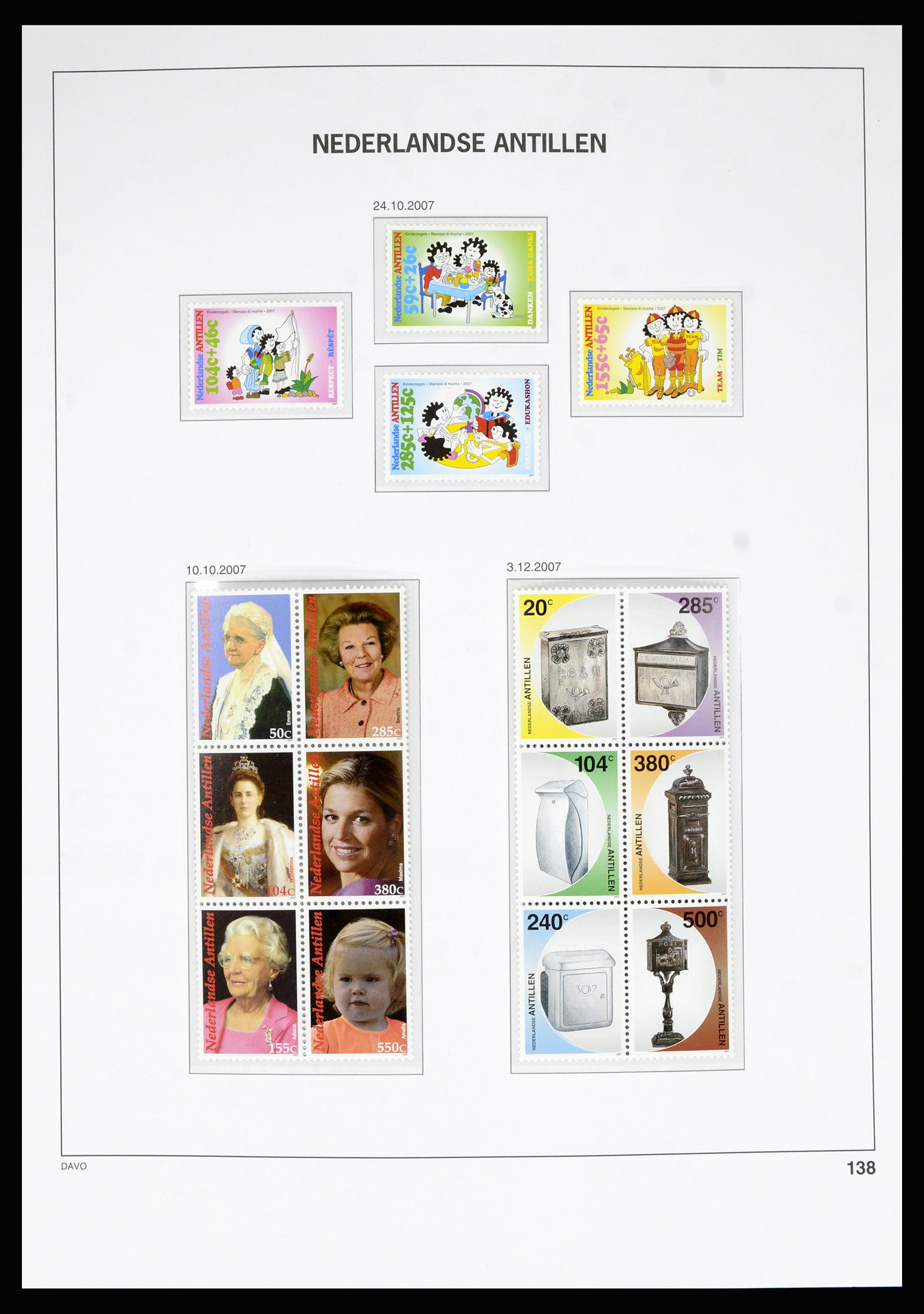 36815 206 - Postzegelverzameling 36815 Curaçao en Nederlandse Antillen 1873-2010.