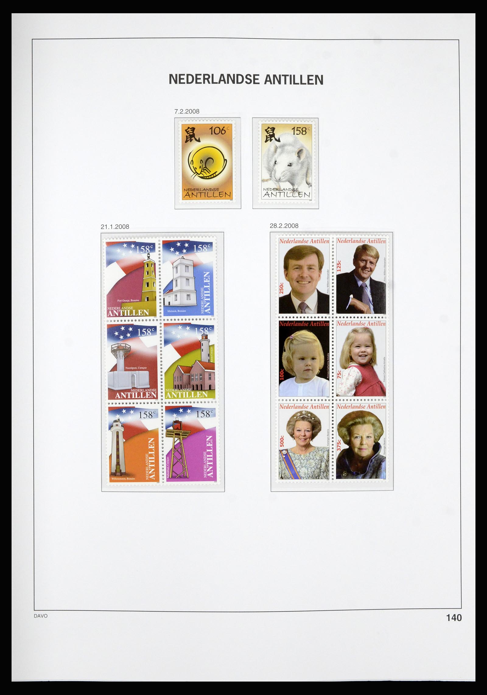 36815 208 - Postzegelverzameling 36815 Curaçao en Nederlandse Antillen 1873-2010.