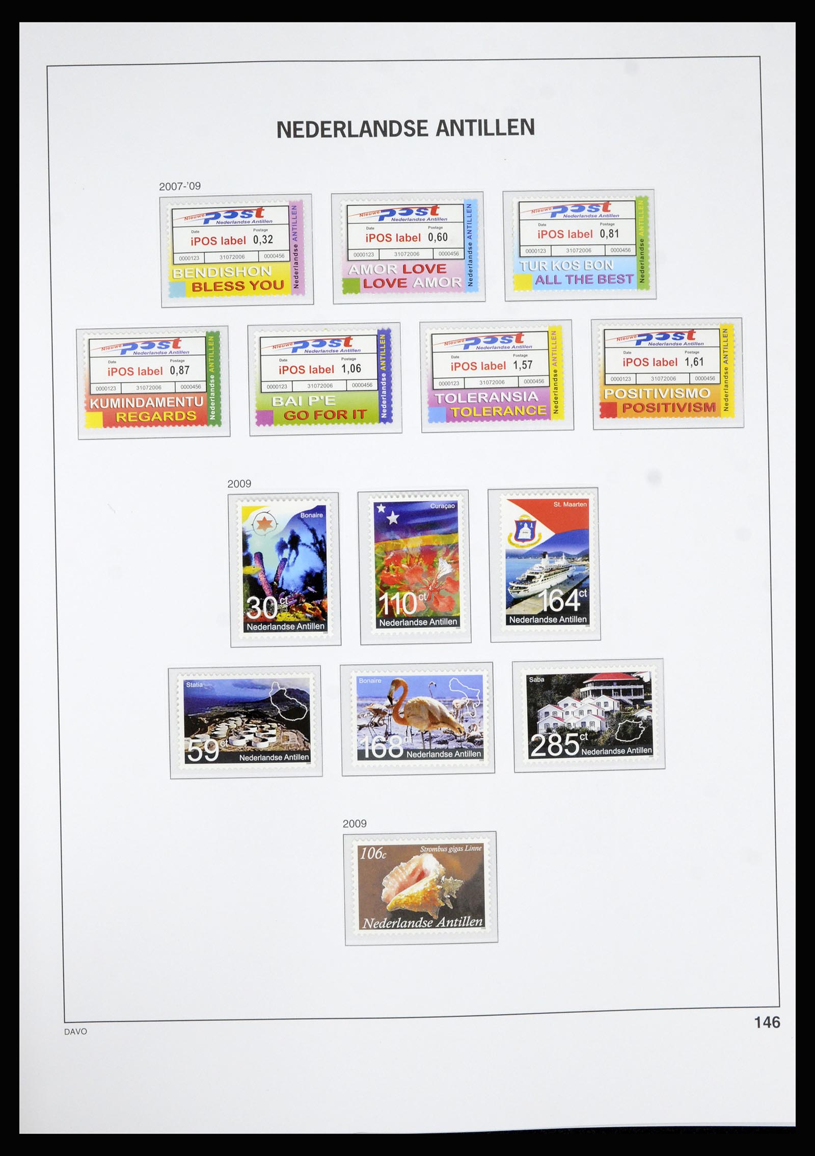 36815 214 - Postzegelverzameling 36815 Curaçao en Nederlandse Antillen 1873-2010.
