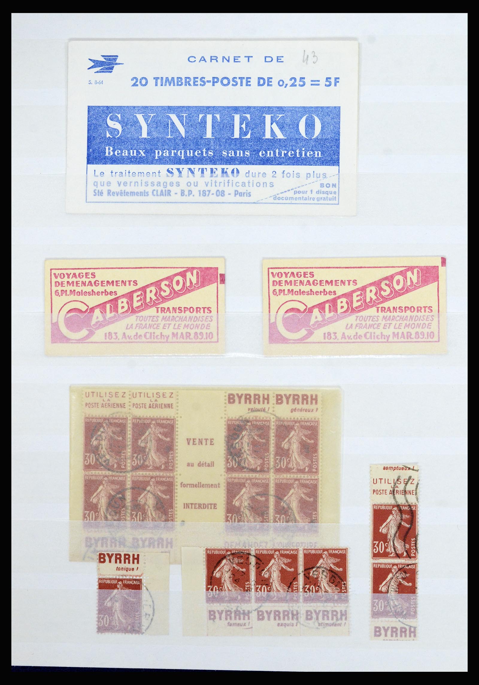 36819 006 - Postzegelverzameling 36819 Frankrijk.