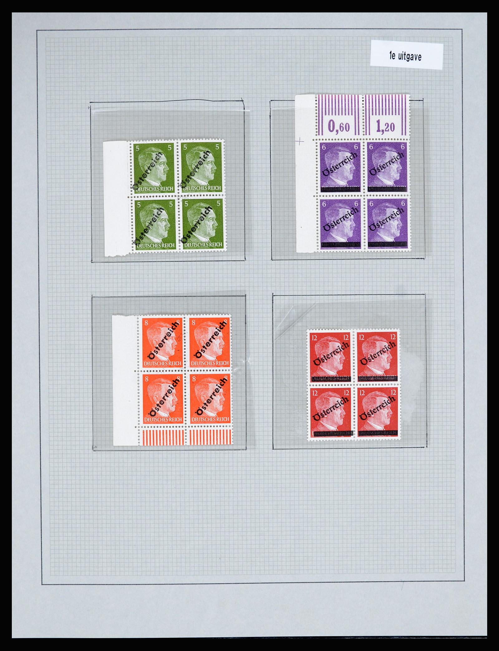 36820 007 - Postzegelverzameling 36820 Oostenrijk lokaaluitgaven 1945.