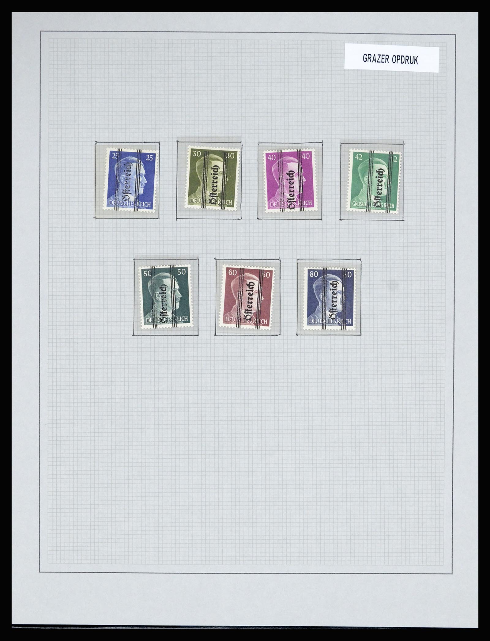 36820 013 - Postzegelverzameling 36820 Oostenrijk lokaaluitgaven 1945.