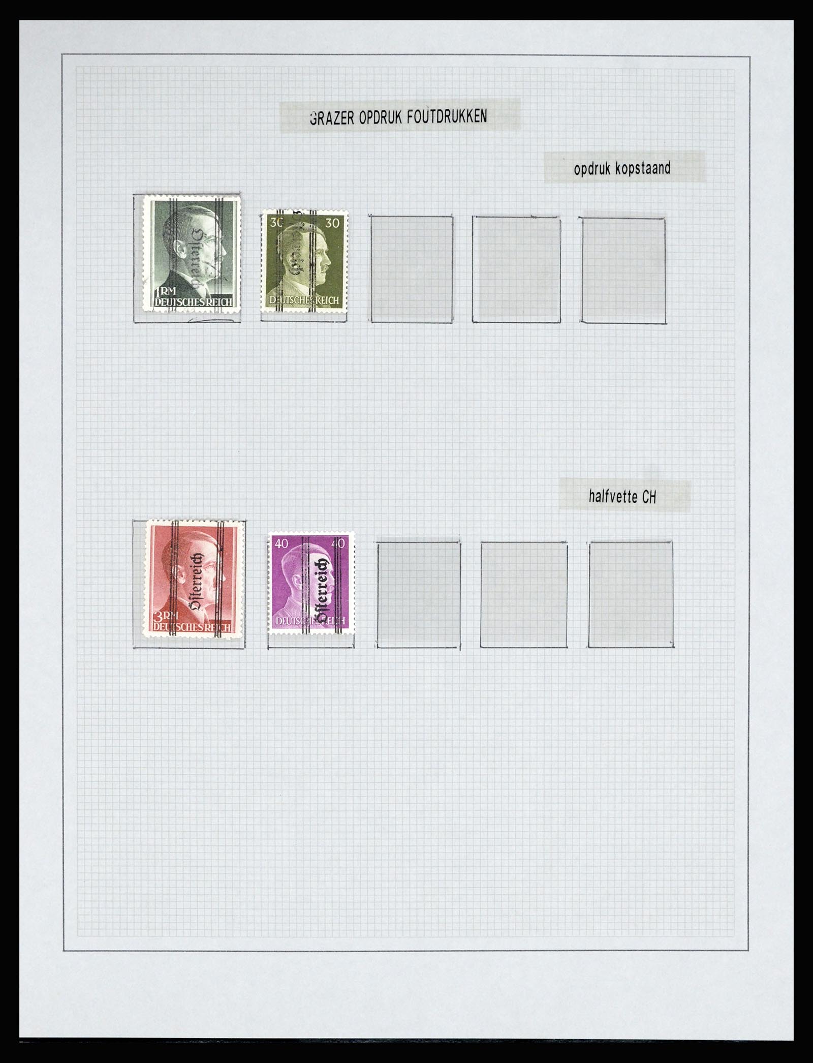 36820 015 - Postzegelverzameling 36820 Oostenrijk lokaaluitgaven 1945.