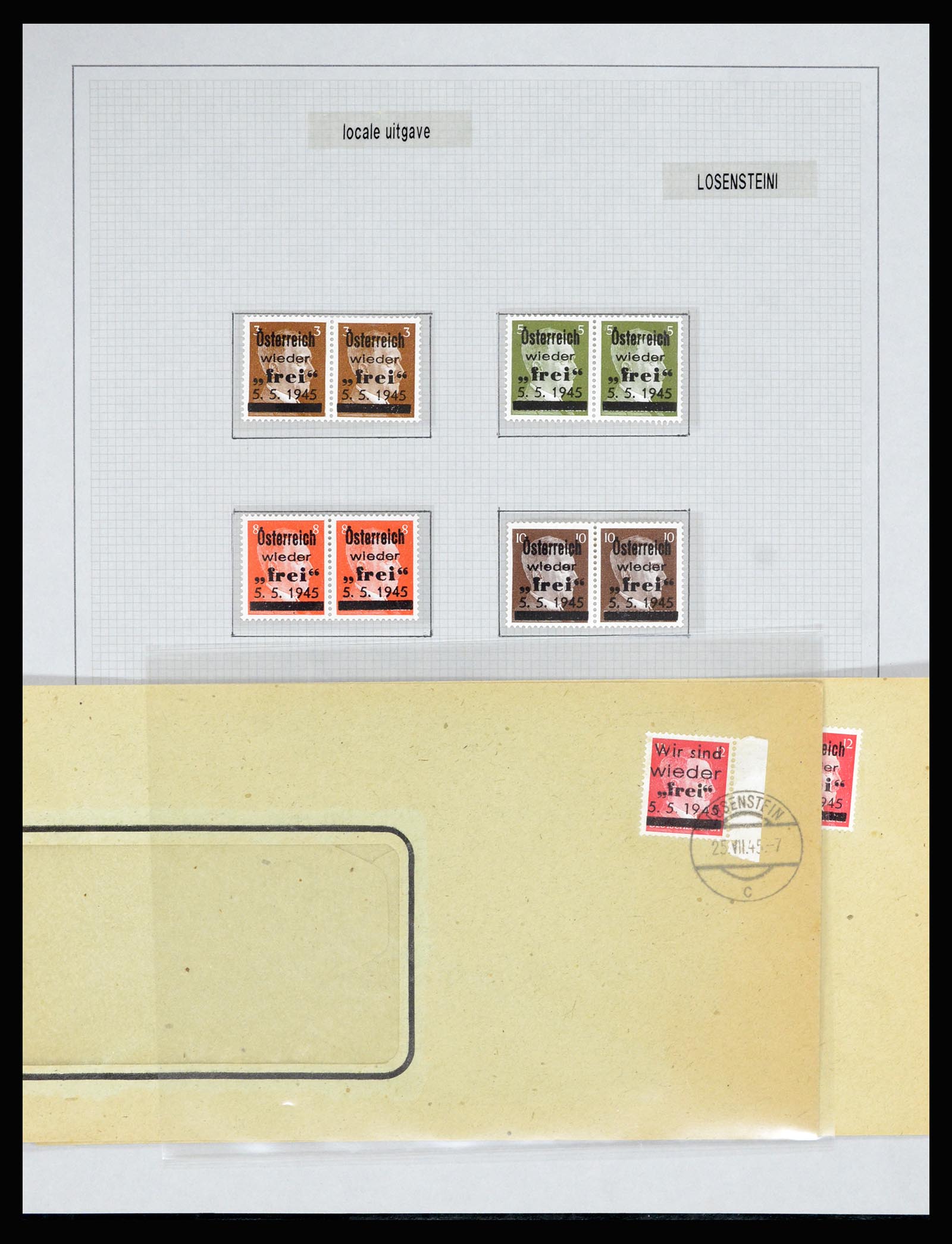 36820 018 - Stamp collection 36820 Austria local issues 1945.