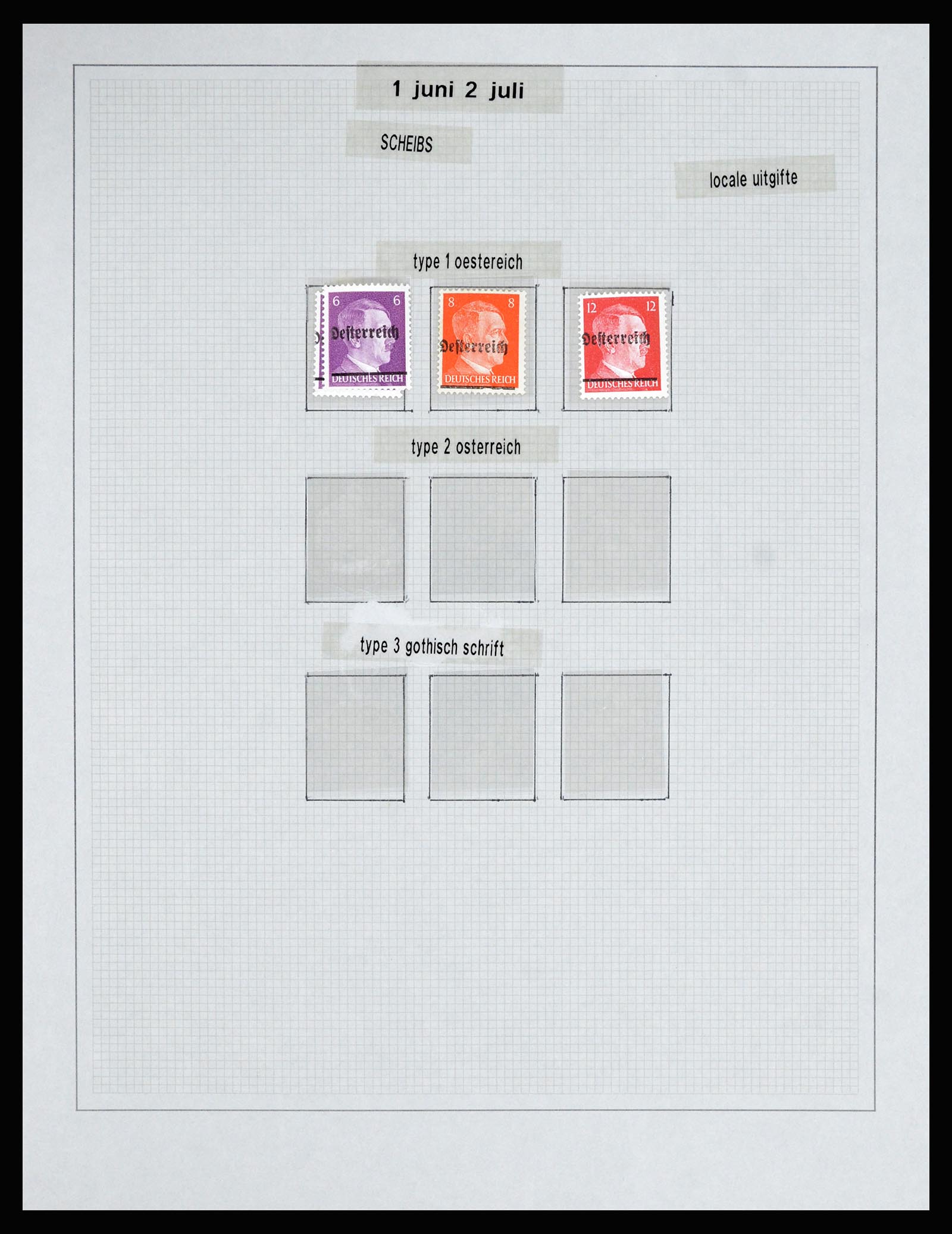 36820 020 - Stamp collection 36820 Austria local issues 1945.
