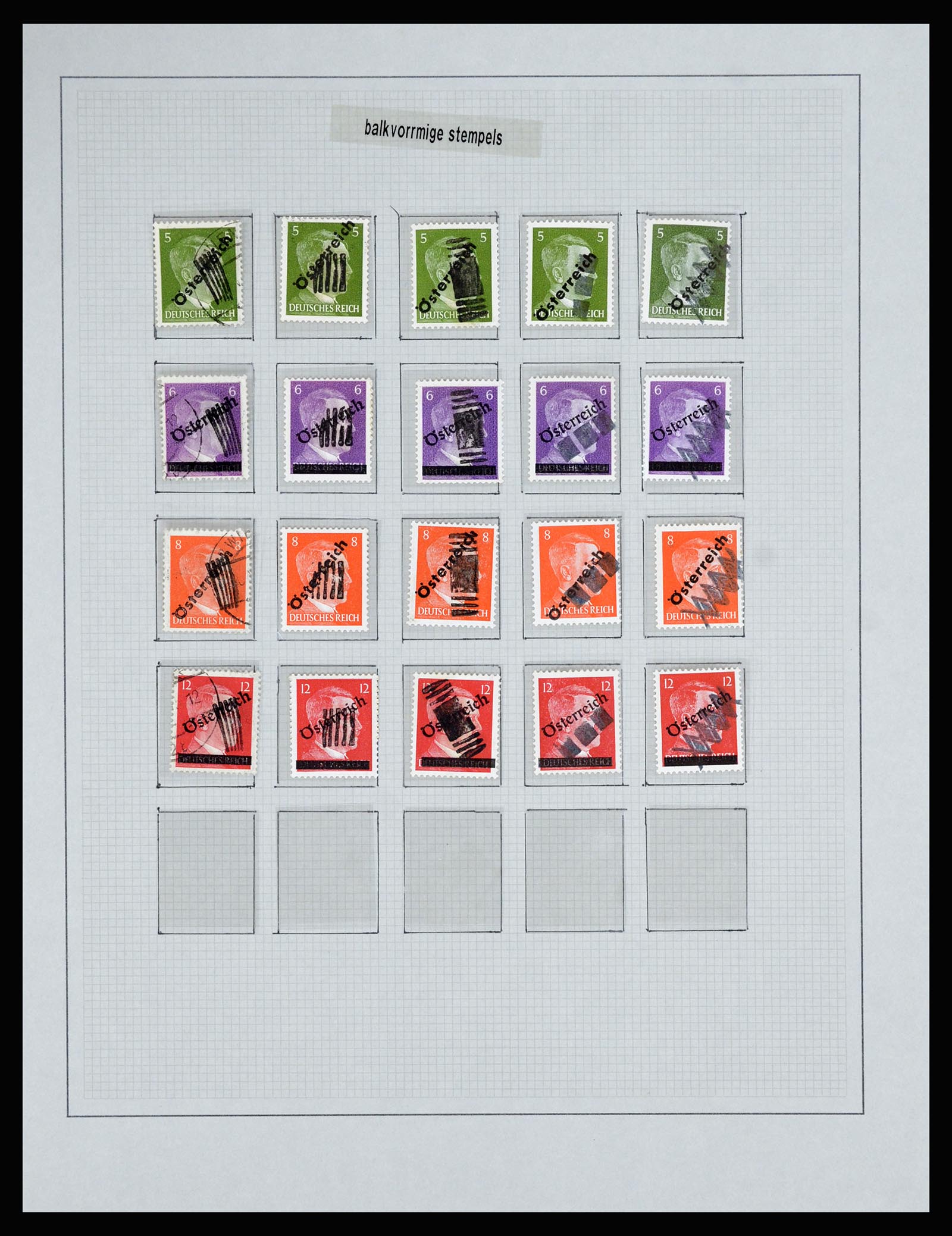 36820 033 - Postzegelverzameling 36820 Oostenrijk lokaaluitgaven 1945.
