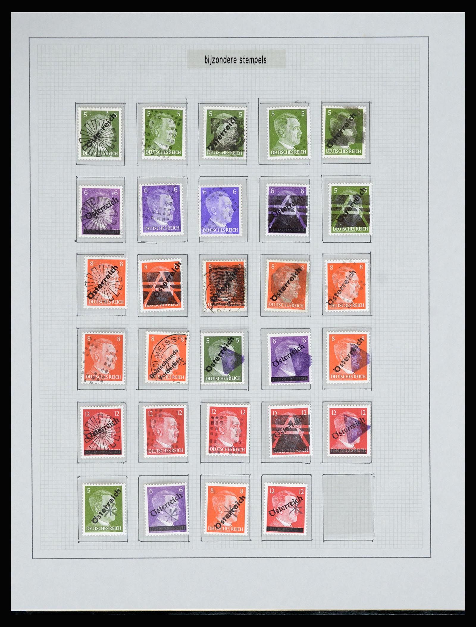 36820 034 - Postzegelverzameling 36820 Oostenrijk lokaaluitgaven 1945.