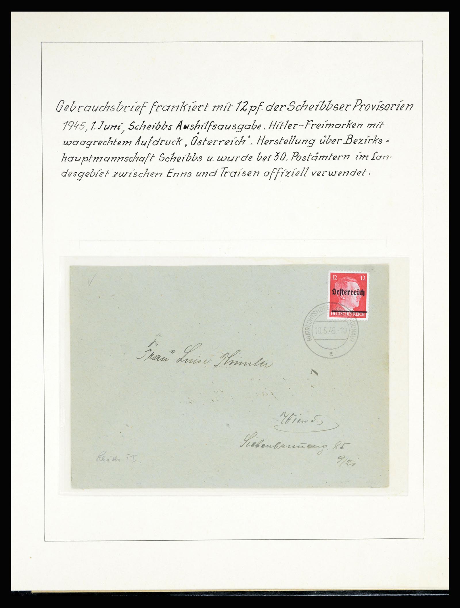 36820 038 - Postzegelverzameling 36820 Oostenrijk lokaaluitgaven 1945.