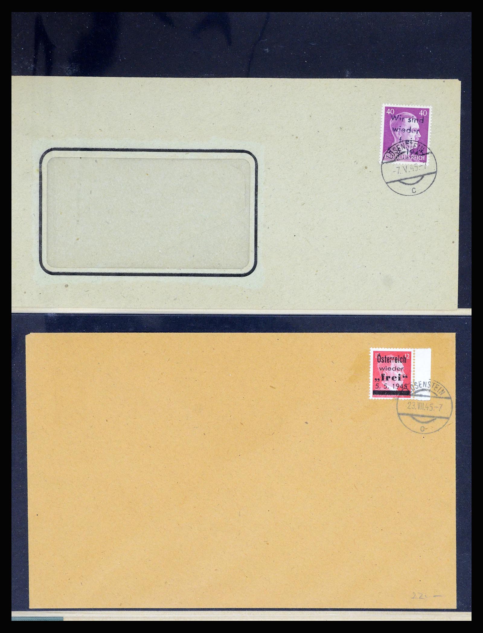 36820 043 - Postzegelverzameling 36820 Oostenrijk lokaaluitgaven 1945.